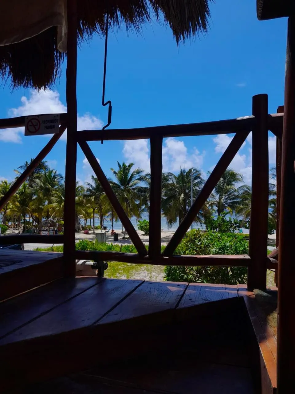 Balcony/Terrace in Palmeras de Mahahual Cabañas