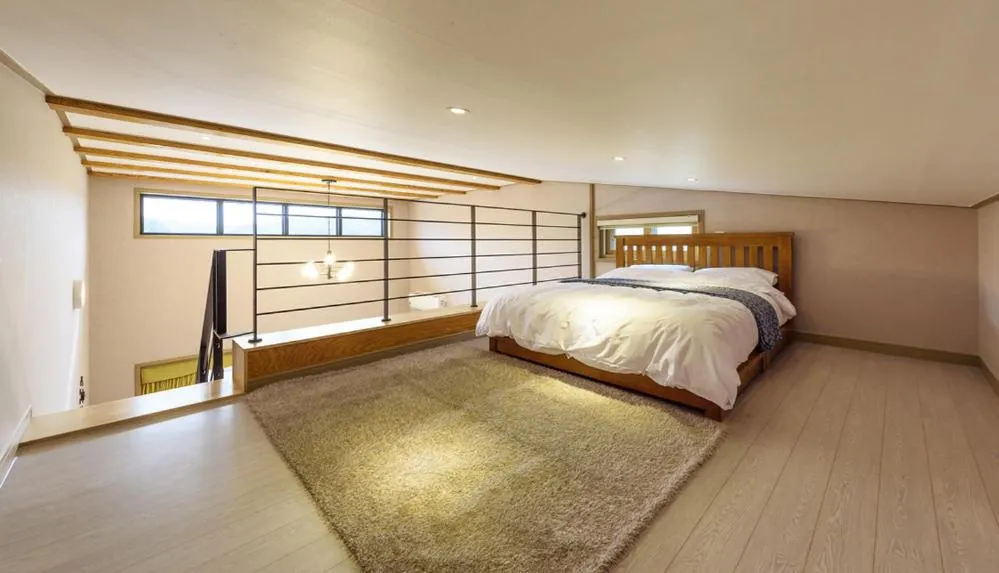 Bed in Gyeongpoen Pension