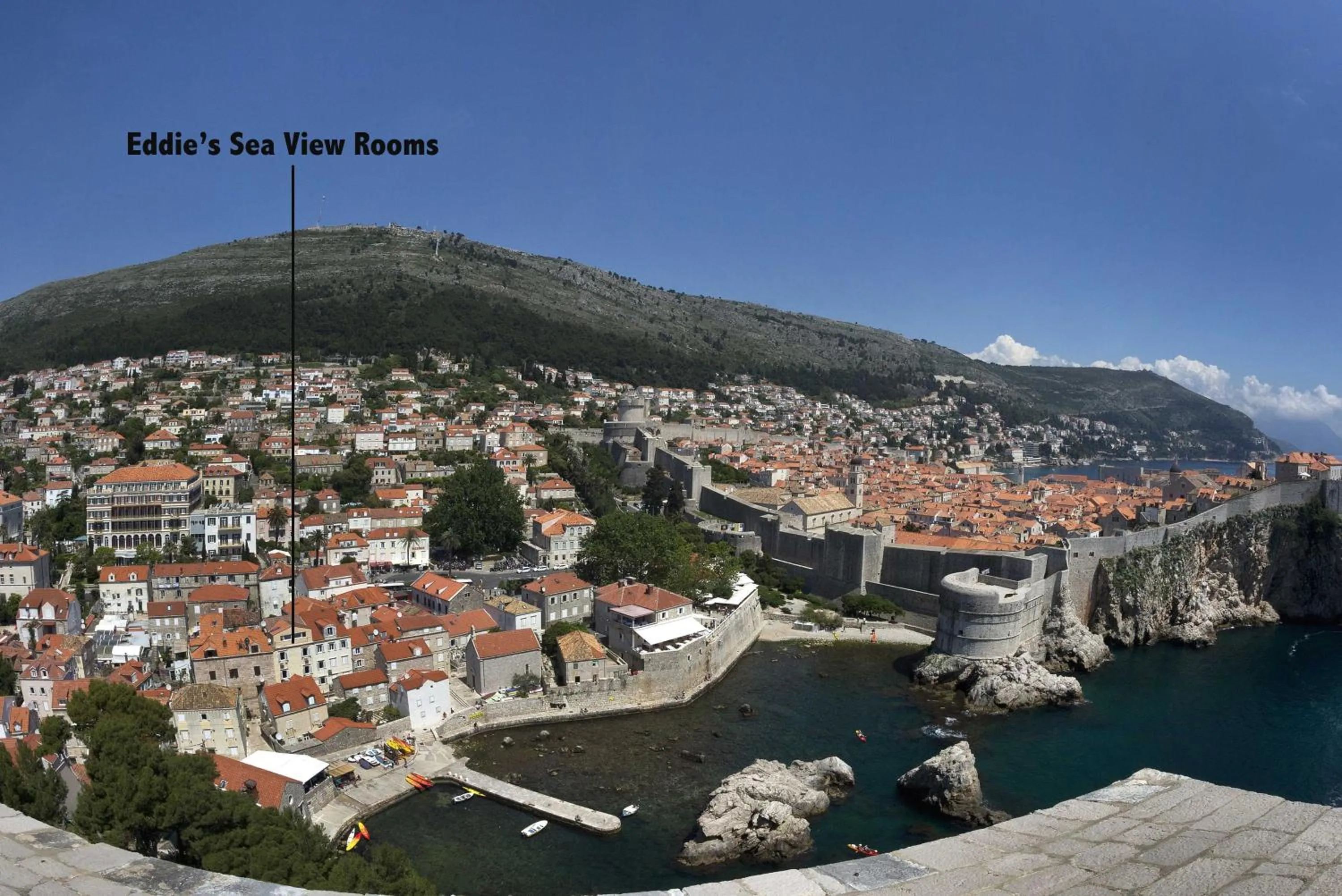 Bird's eye view in Eddie's Sea View Rooms Old Town