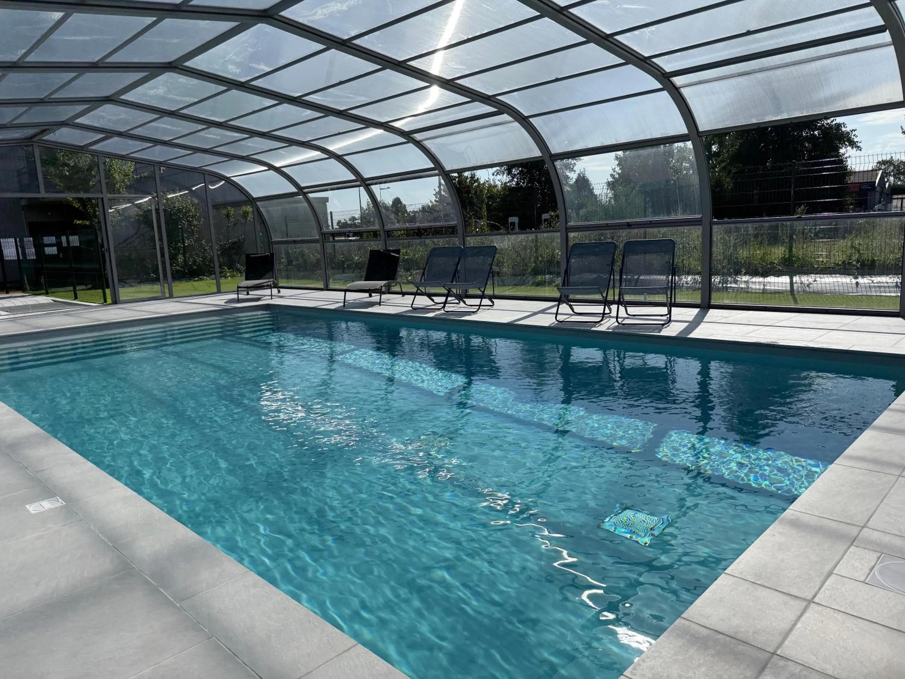 Pool view in ibis Pontorson Baie Du Mont Saint Michel