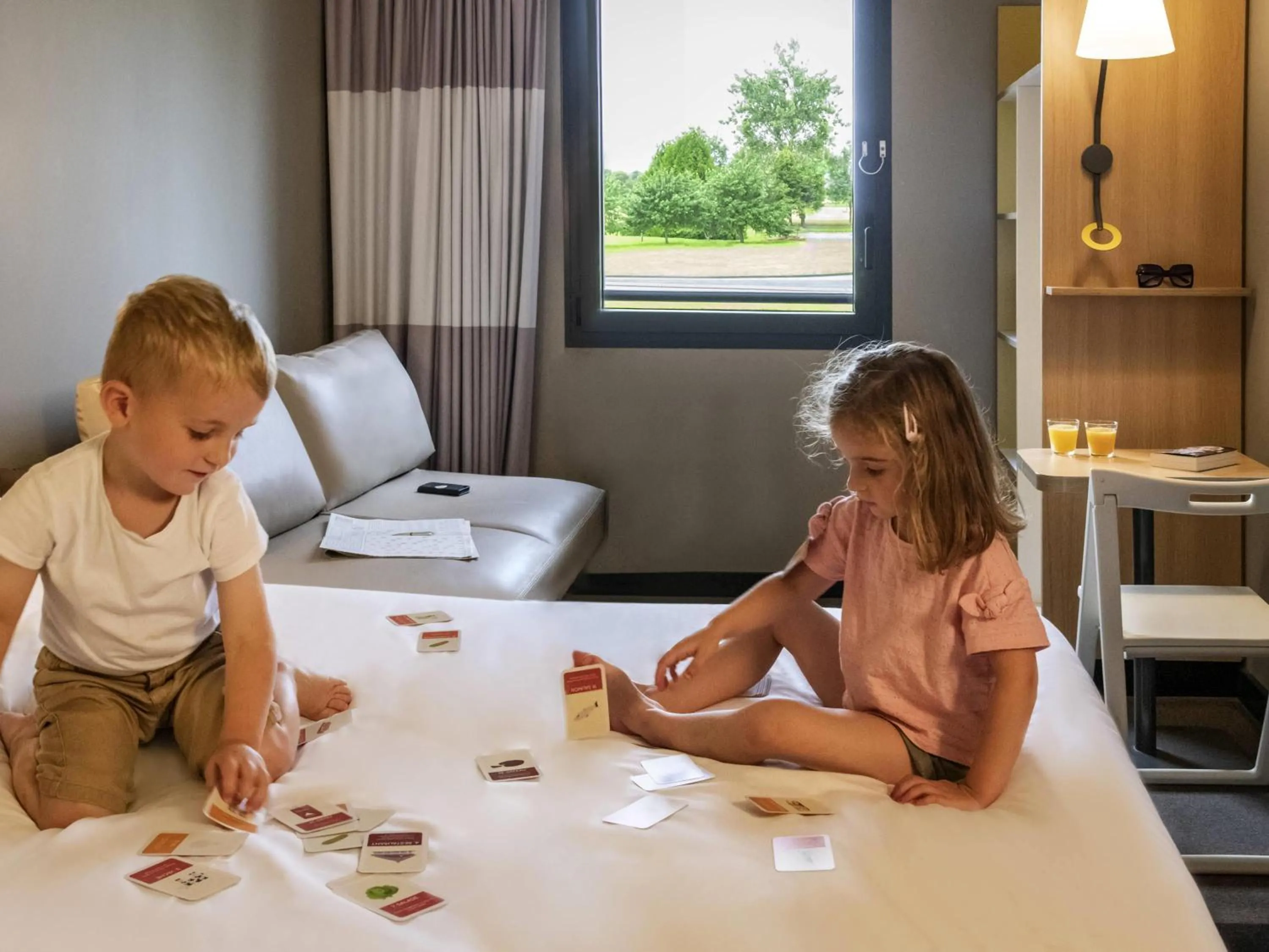 Family Room with One Double Bed and Sofa Bed in ibis Pontorson Baie Du Mont Saint Michel