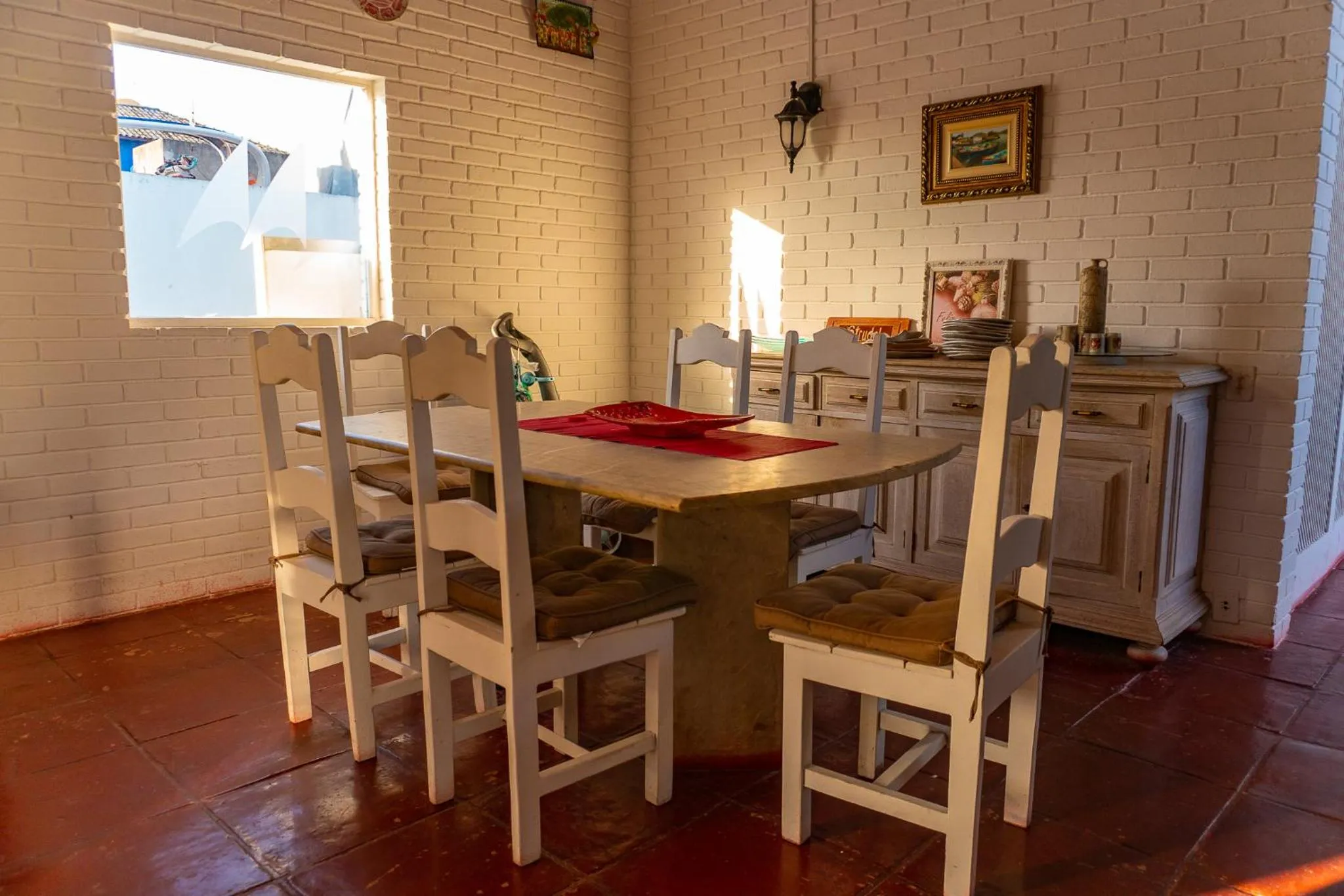 Dining area in Pousada Marilia