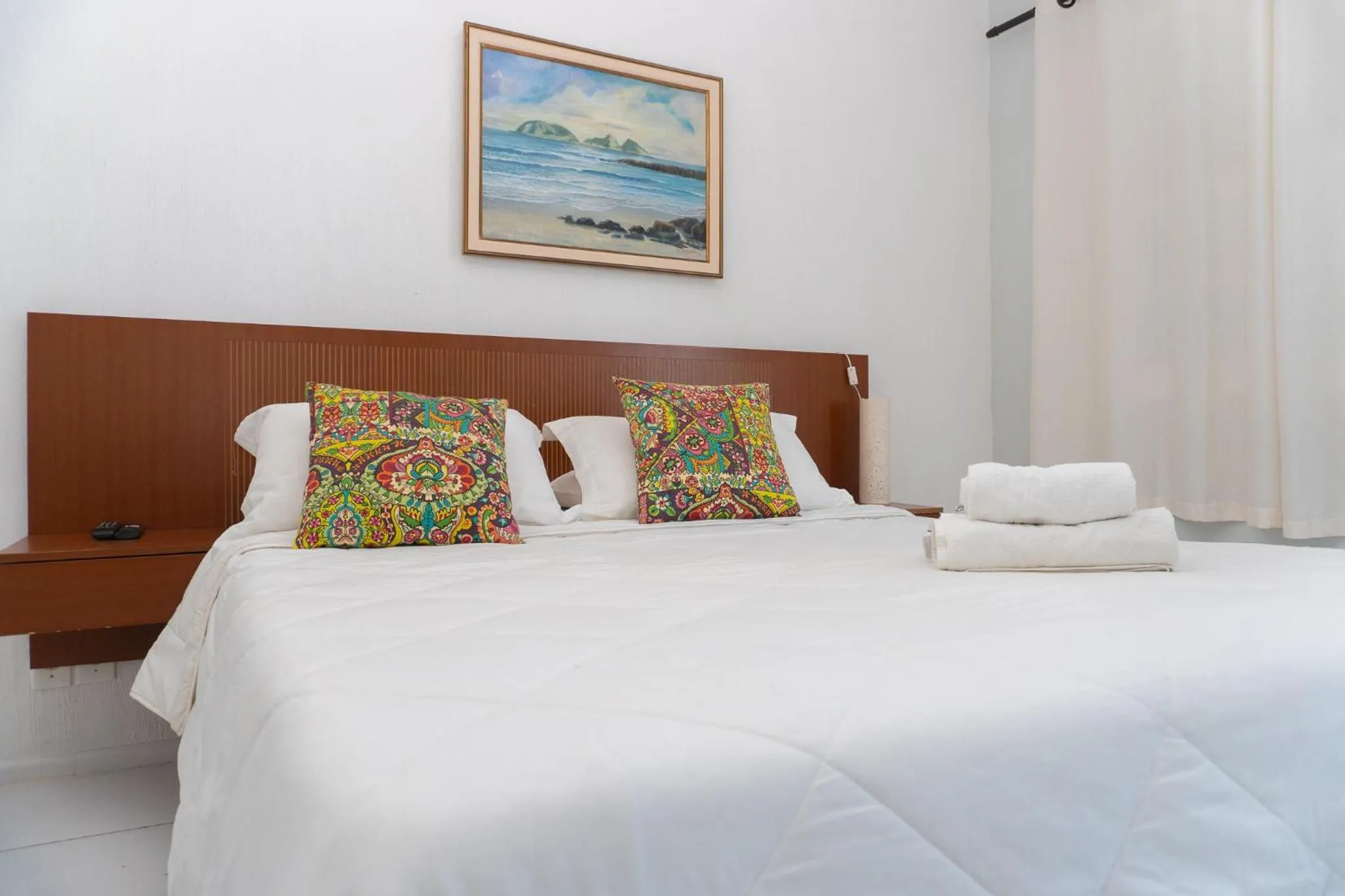 Bed in Pousada Marilia