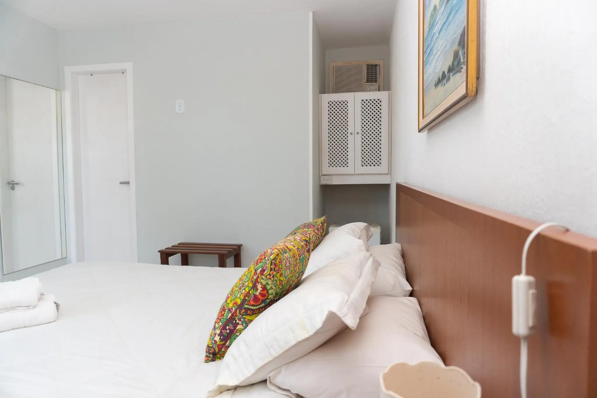 Bed in Pousada Marilia