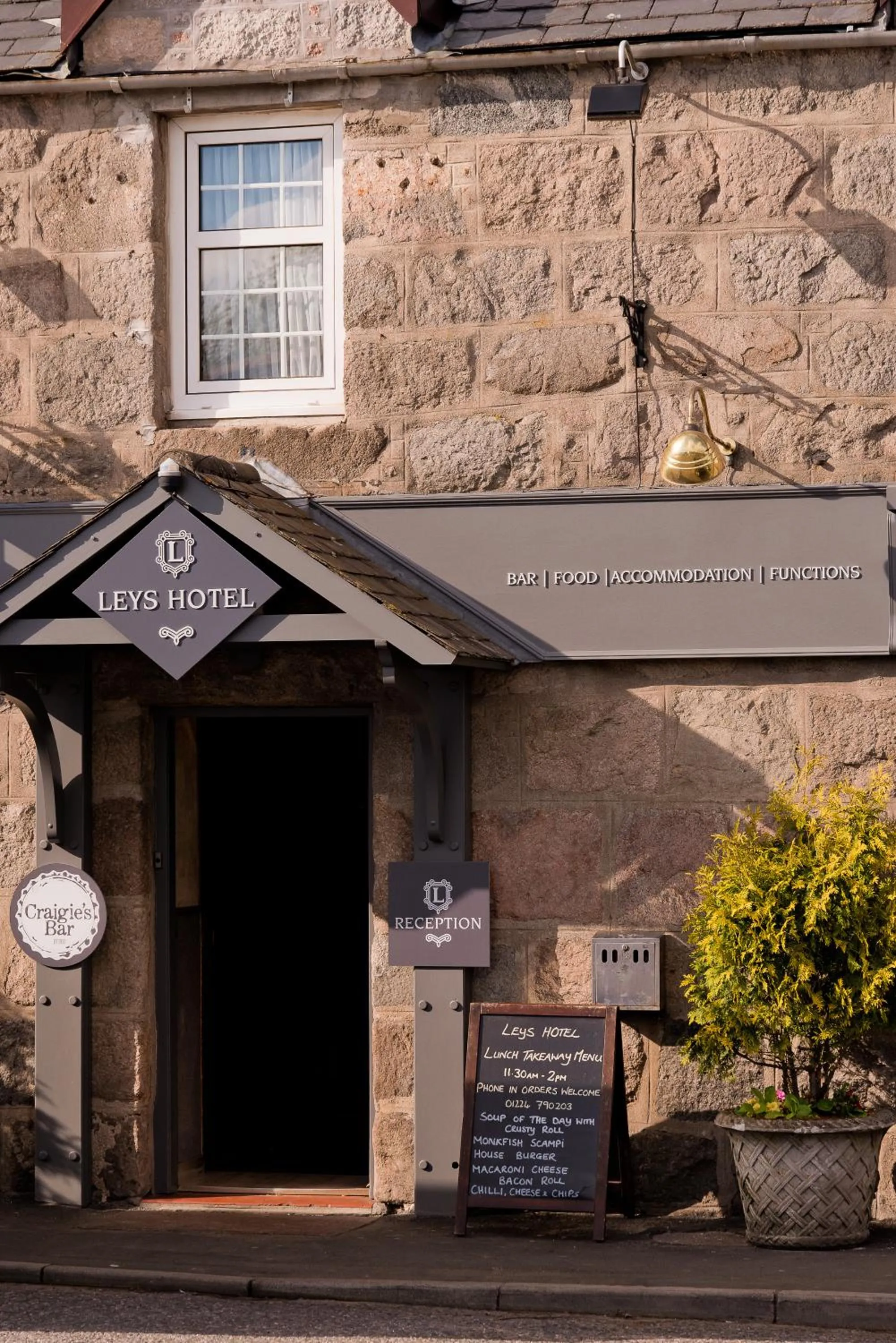 Property logo or sign in Leys Hotel