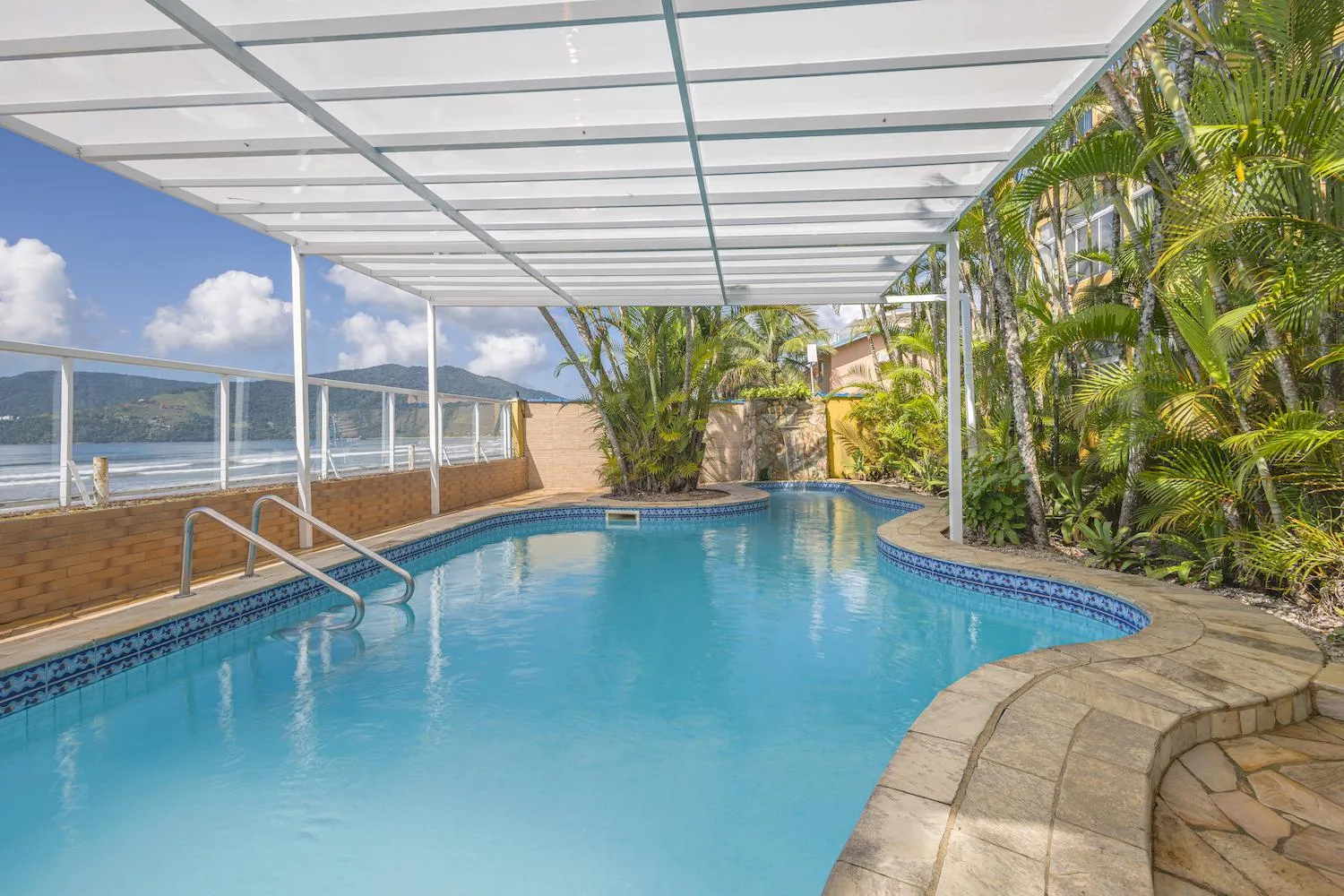 Pool view in Kaliman Pousada