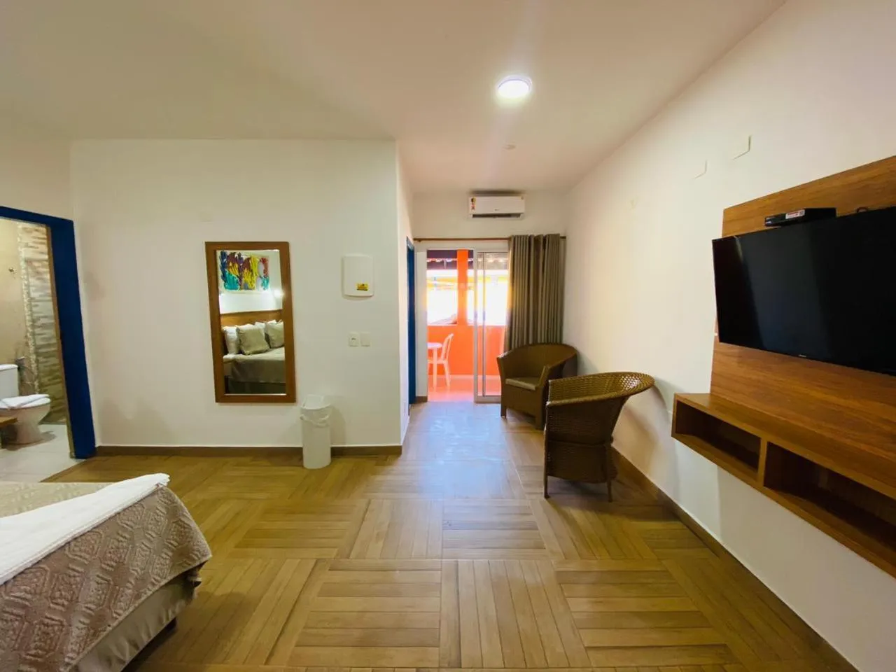 TV and multimedia, Bed in Kaliman Pousada