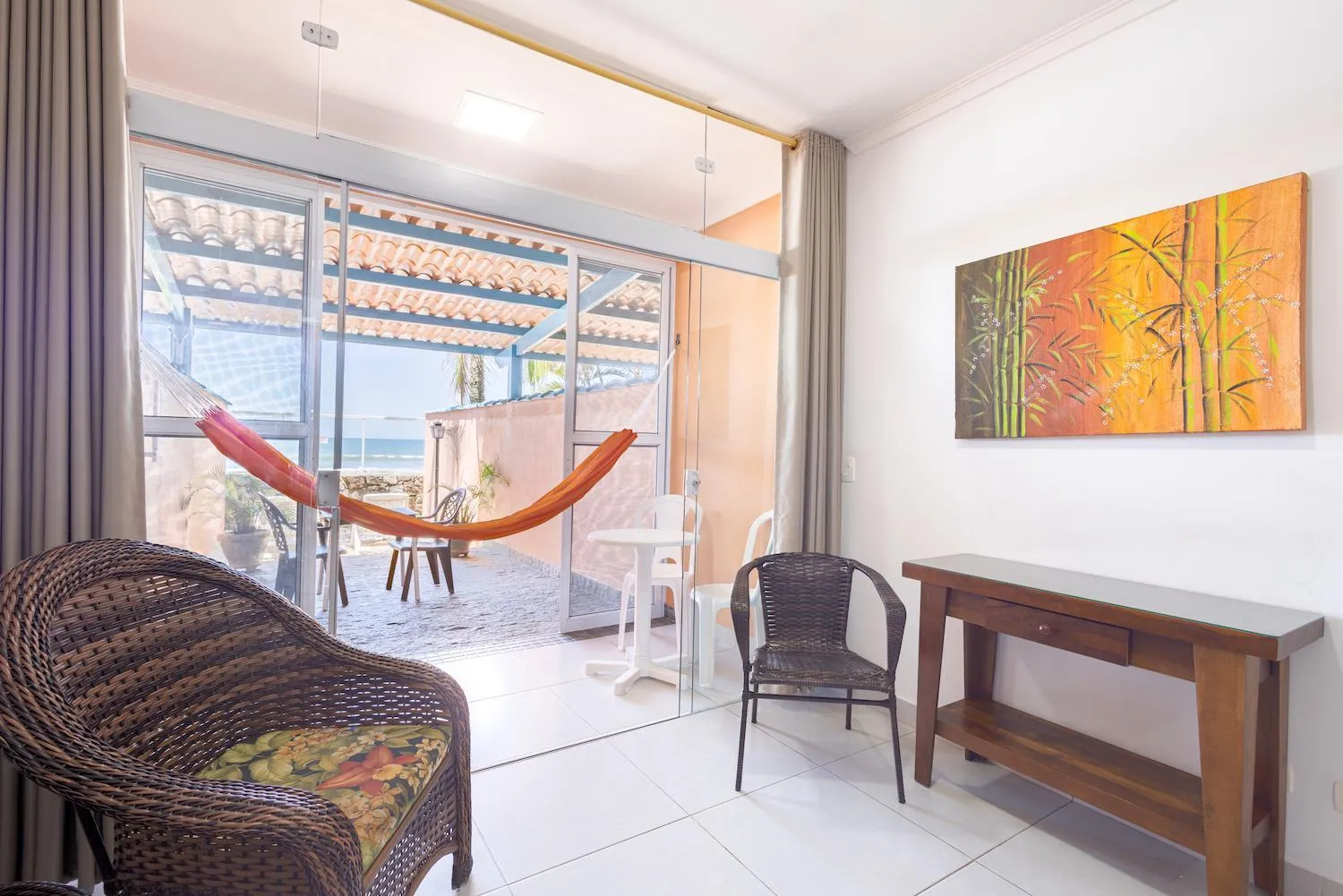 Living room in Kaliman Pousada