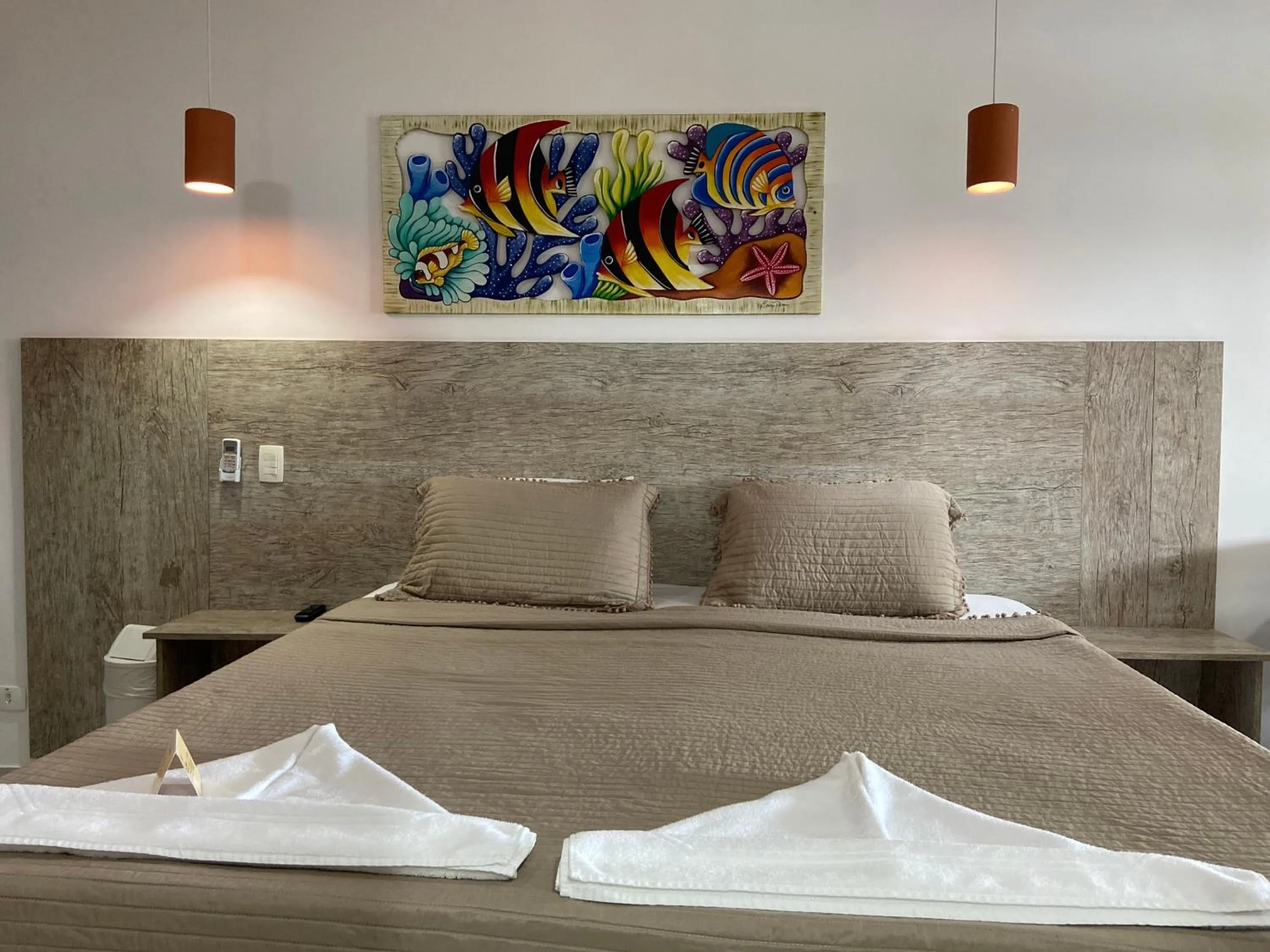 Bed in Kaliman Pousada