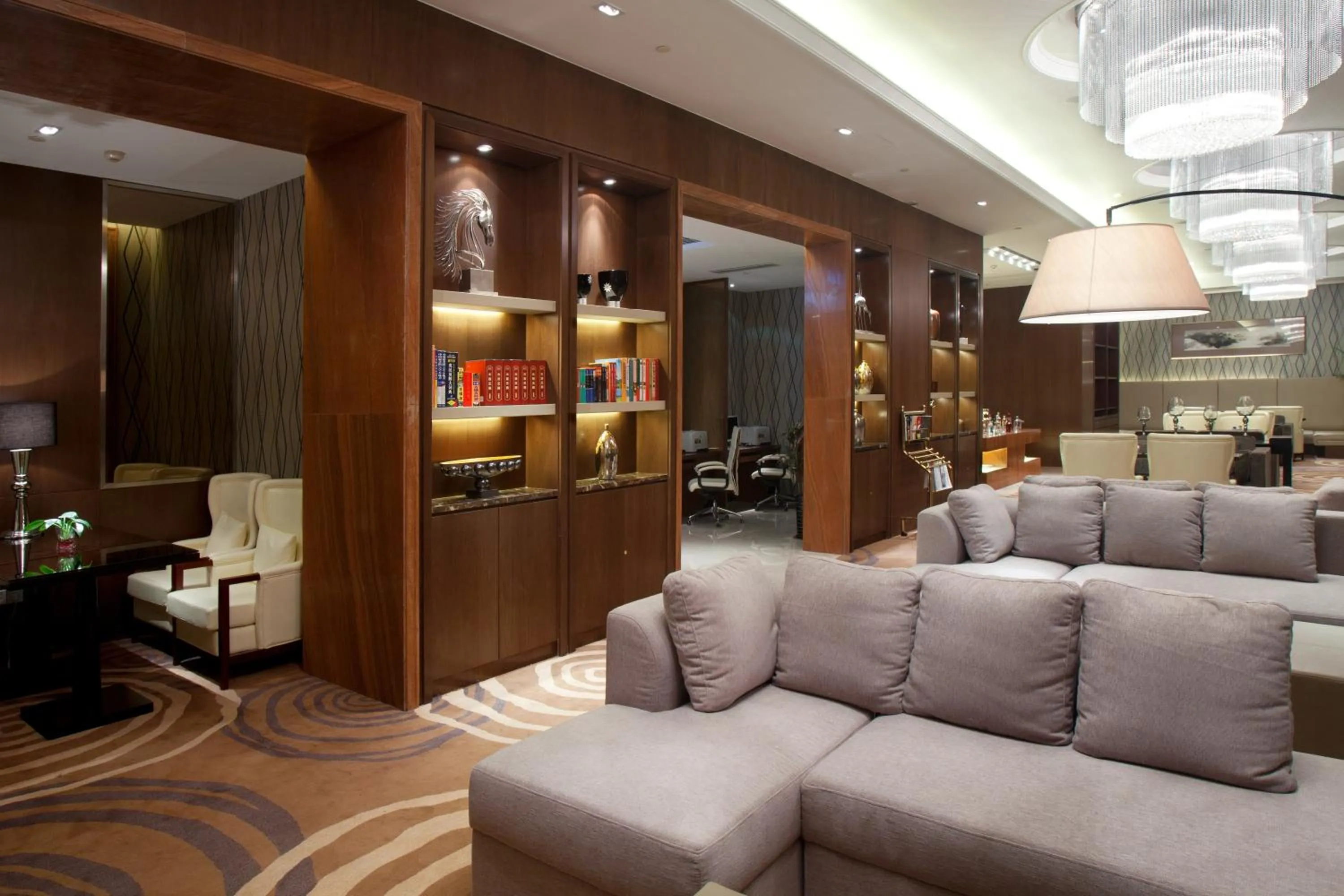 Communal lounge/ TV room in Crowne Plaza Xiangyang by IHG