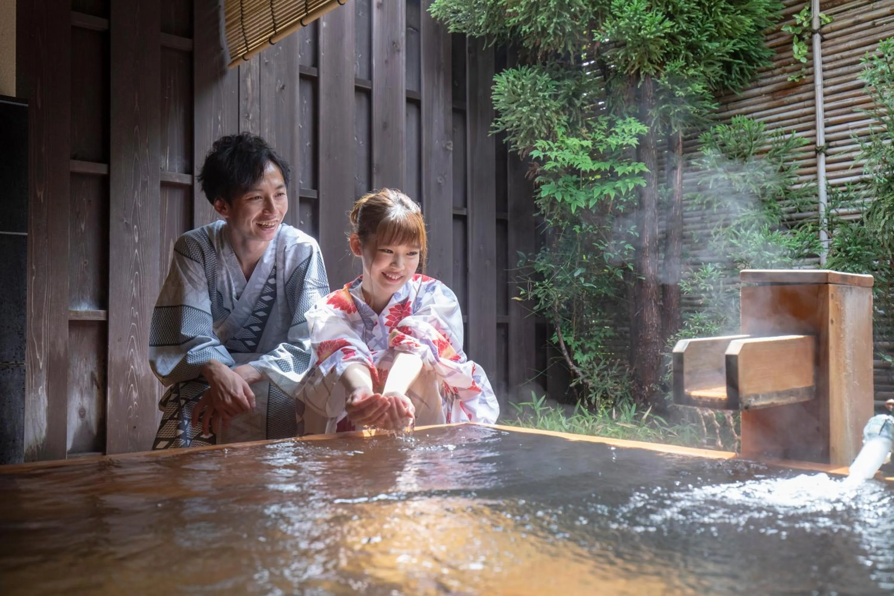 Hot Spring Bath in Yuyado Ichibanchi