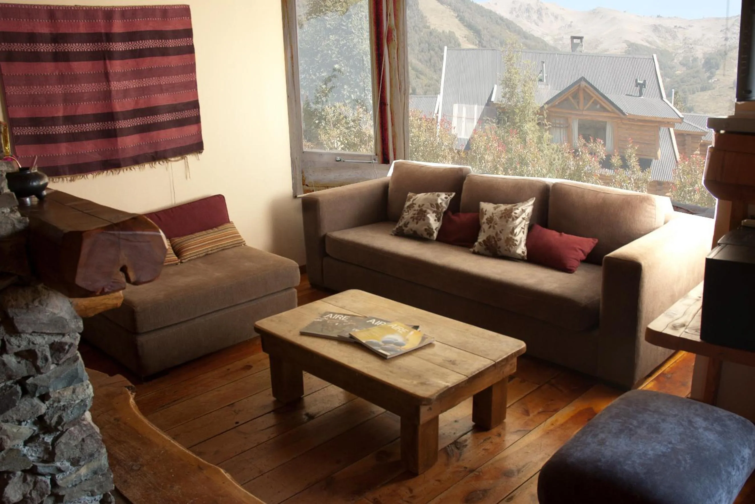 Living room in Los Nires Lodge Cerro Catedral