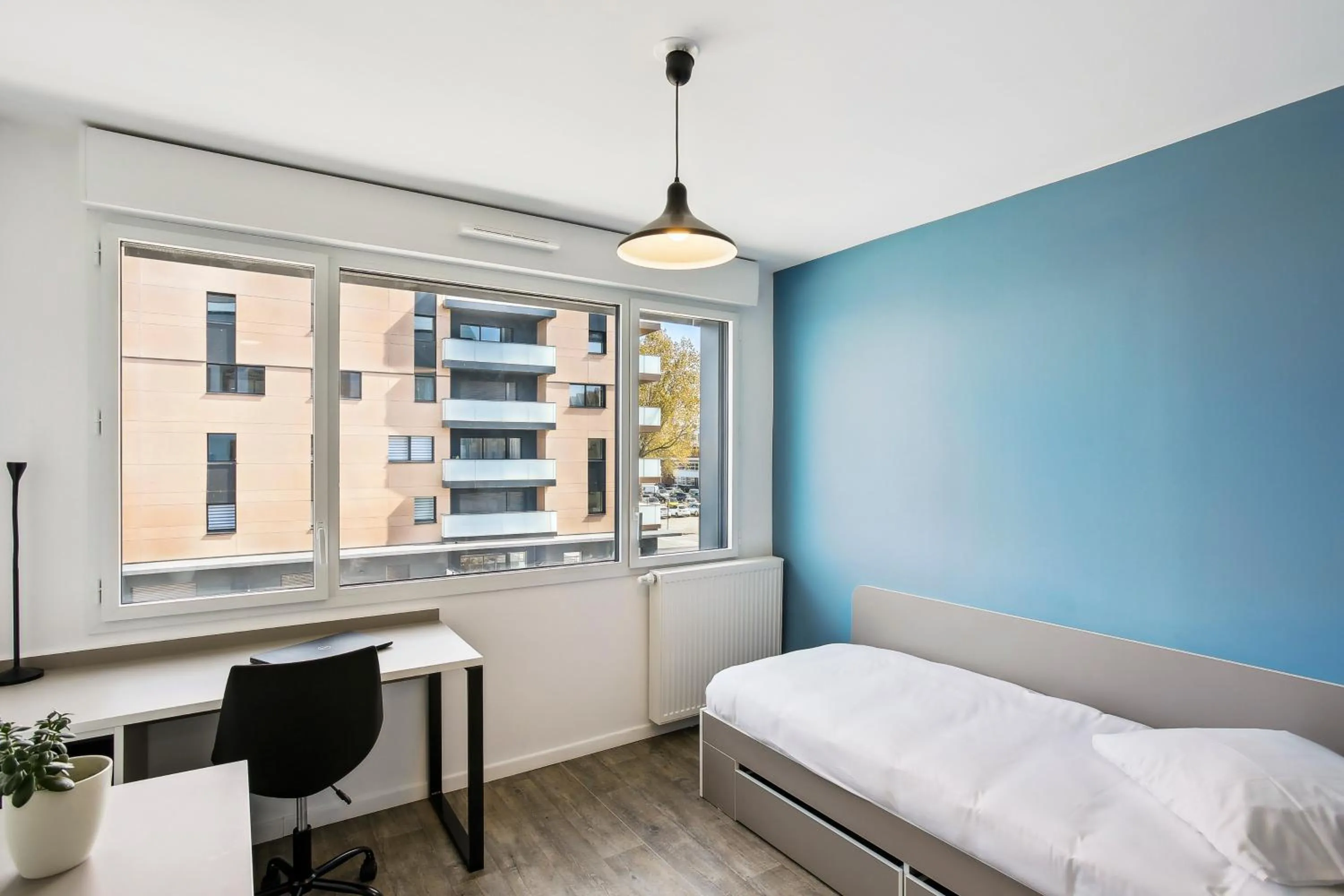 View (from property/room), Bed in All Suites Appart Hôtel - Dunkerque Centre