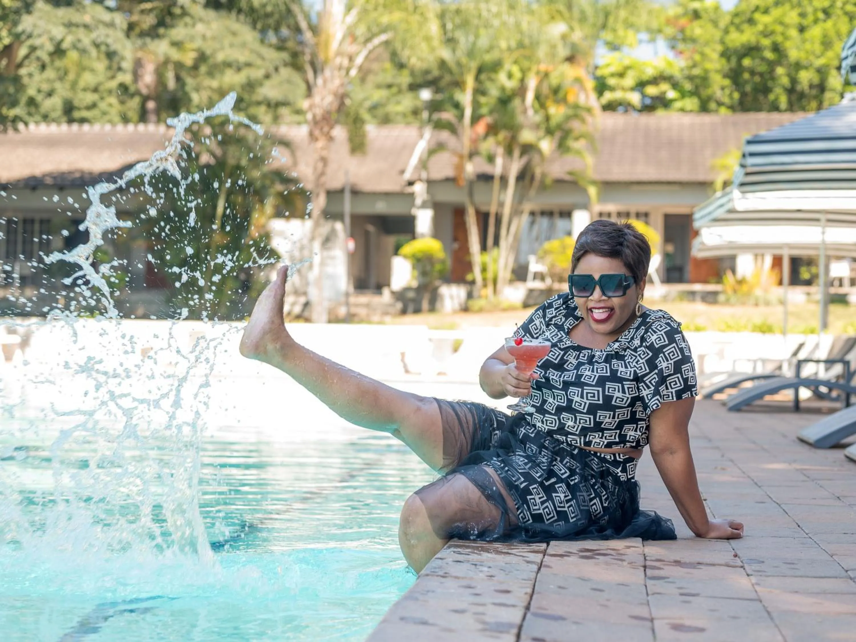 Pool view in ANEW Resort White River Mbombela