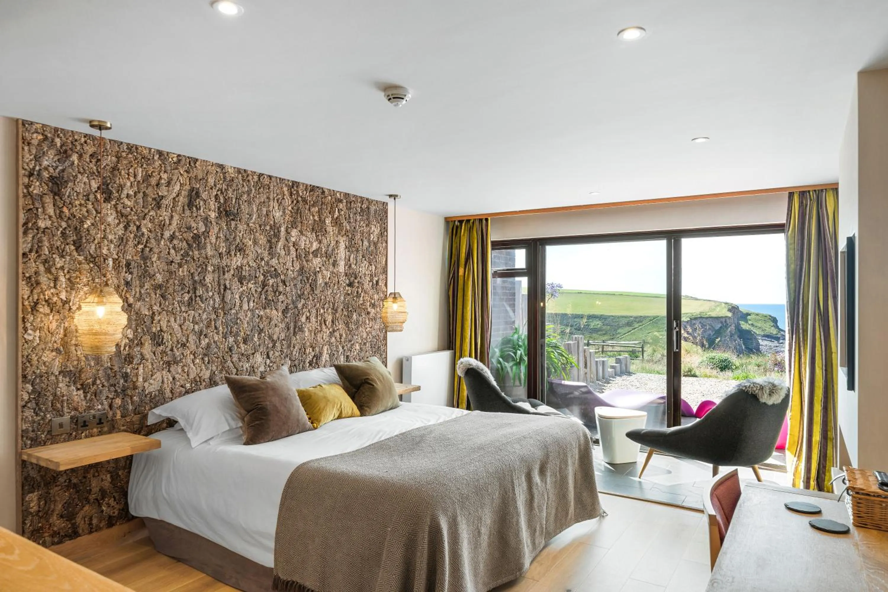 Bed in Bedruthan Hotel & Spa