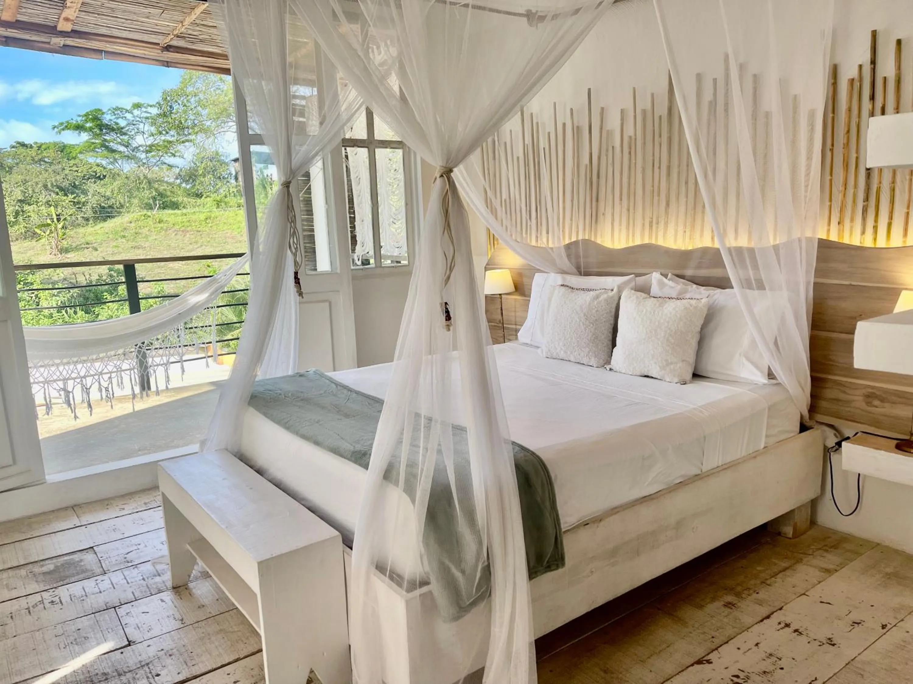 Balcony/Terrace, Bed in Casa Kai