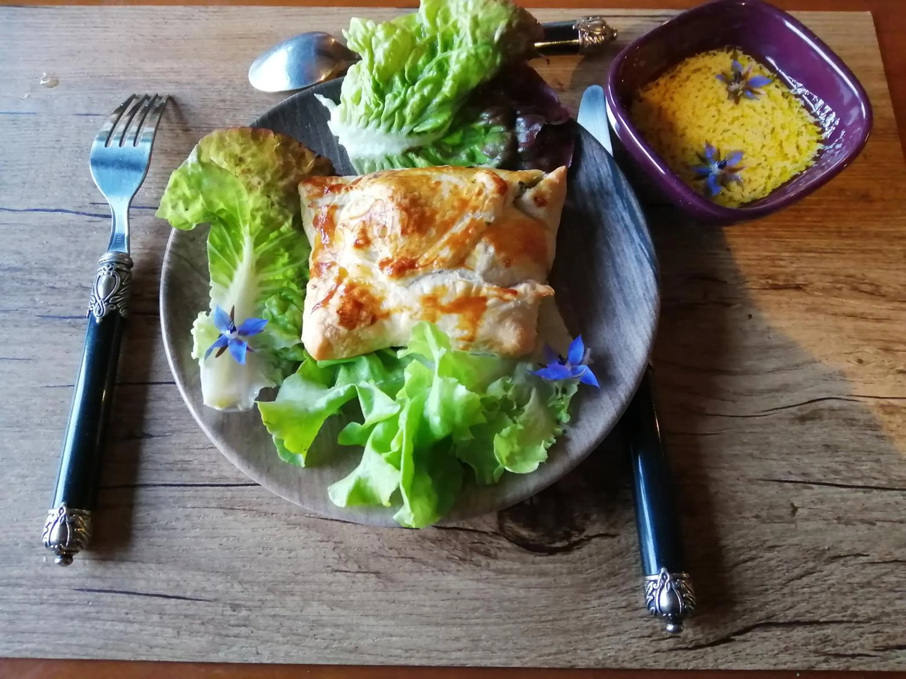 Dinner in Suite Médiévale 40m2 chambre d' hôte du Mas Fabrègue