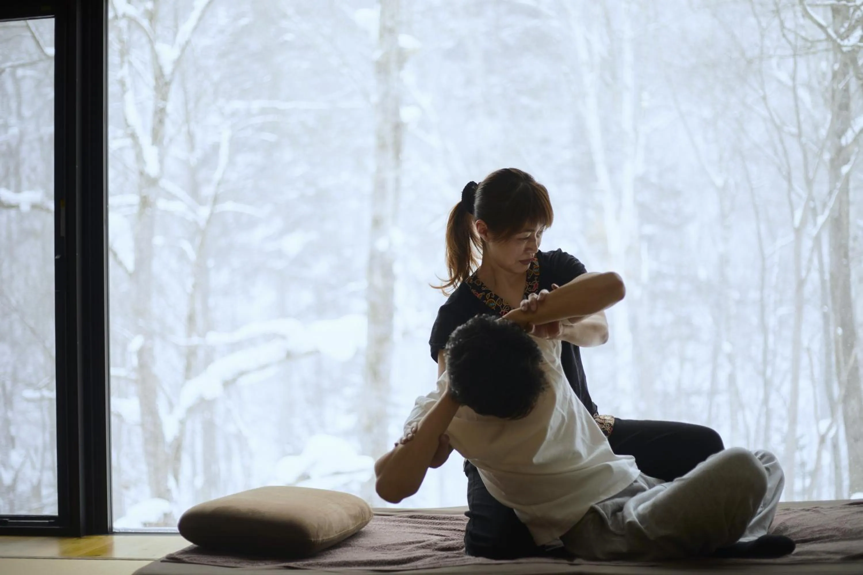 Massage in Okujozankei Onsen Kasho Gyoen