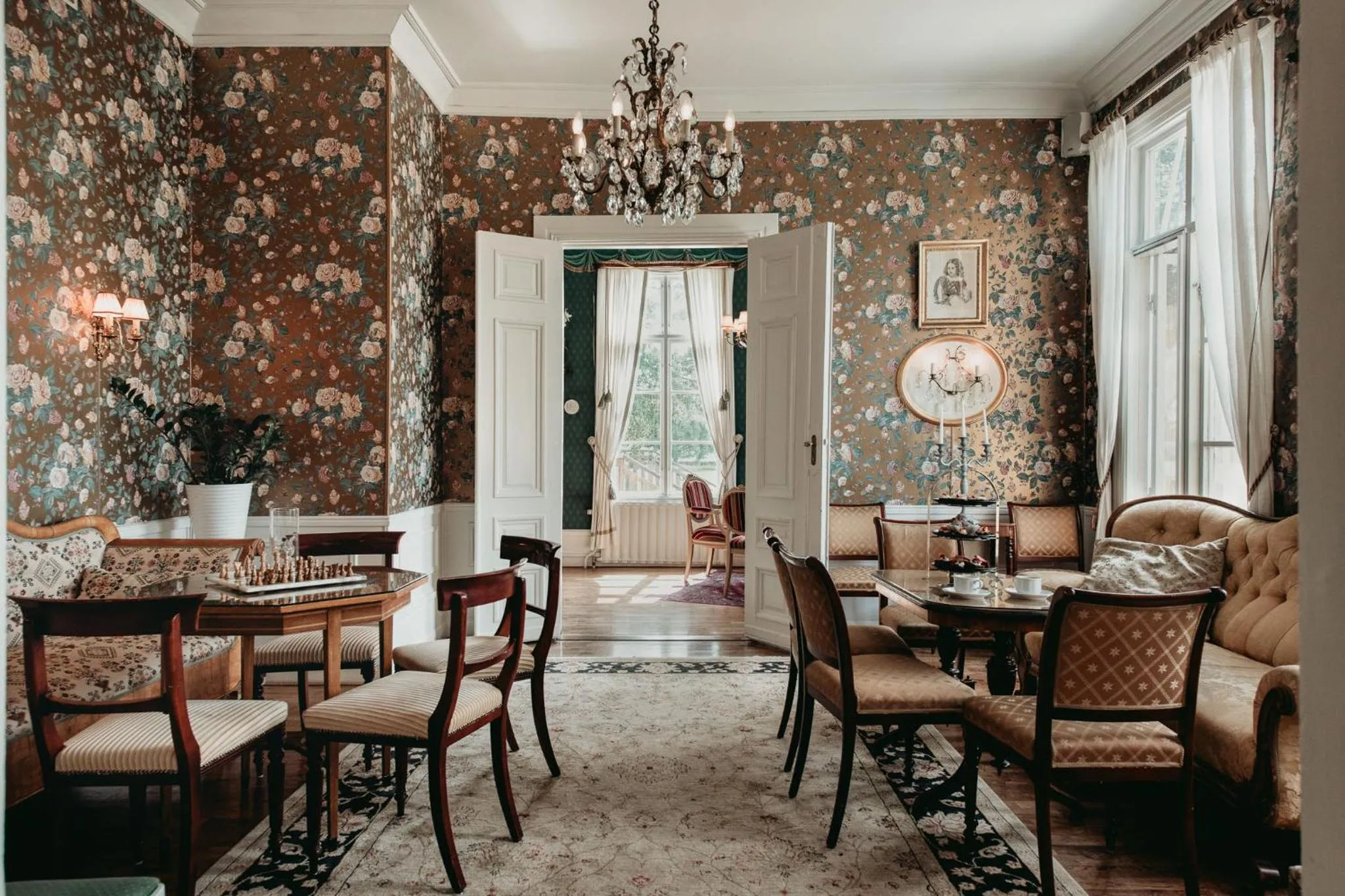 Seating area in Toftaholm Herrgård