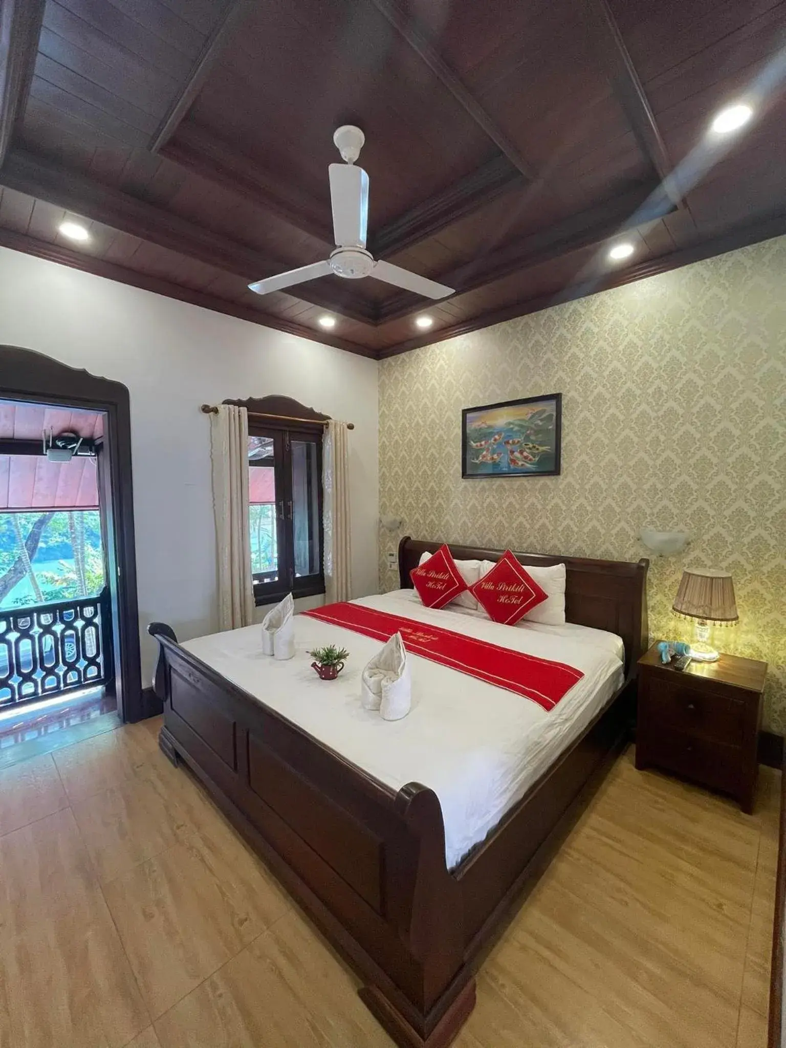 Deluxe Double or Twin Room with Balcony River View in Luang Prabang Sirikili Villa River View Deluxe Double or Twin Room with Balcony River View in Luang Prabang Sirikili Villa River View