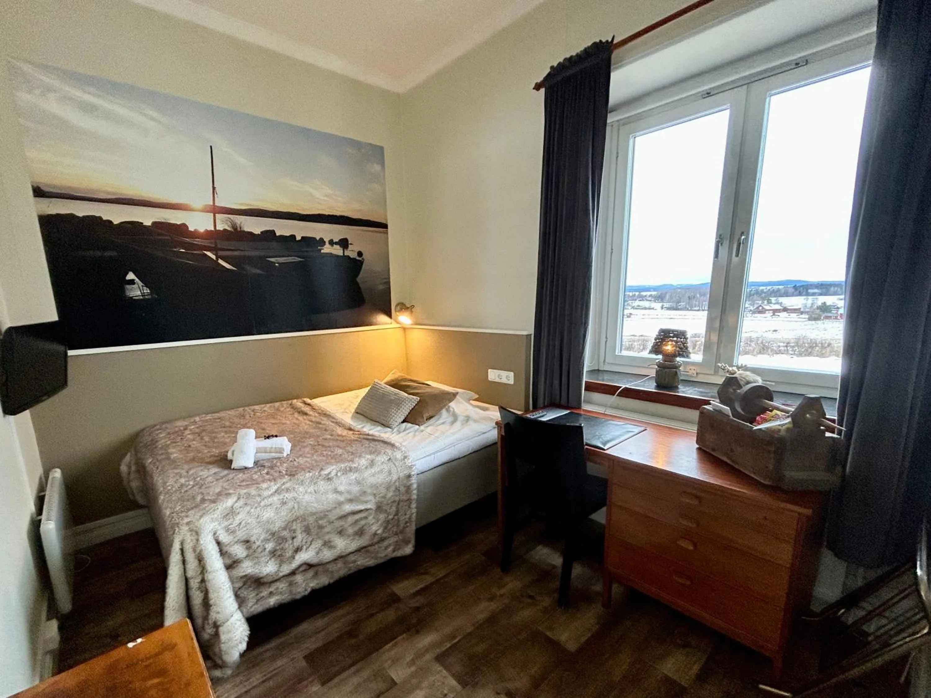 Bed in Kungshaga Hotell