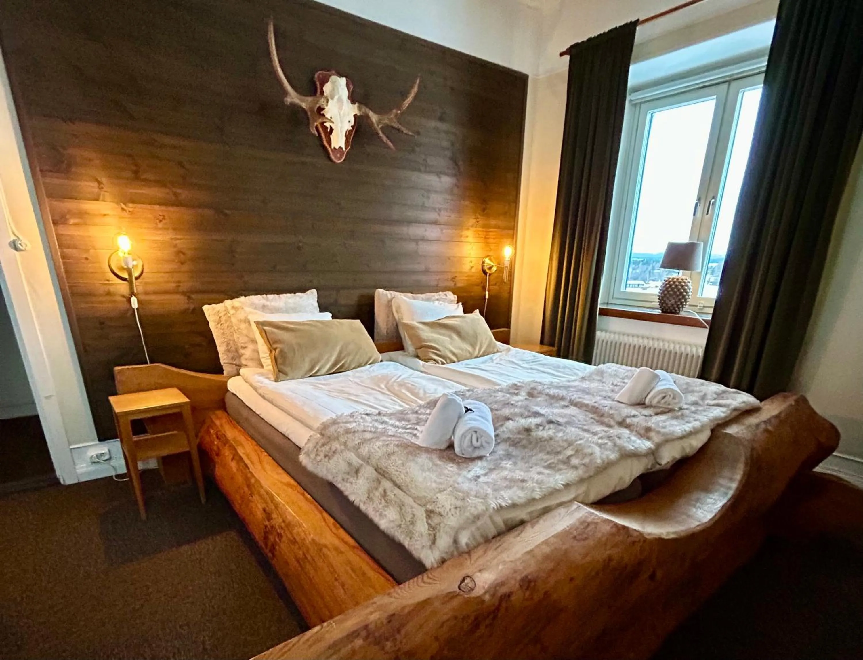 Bed in Kungshaga Hotell