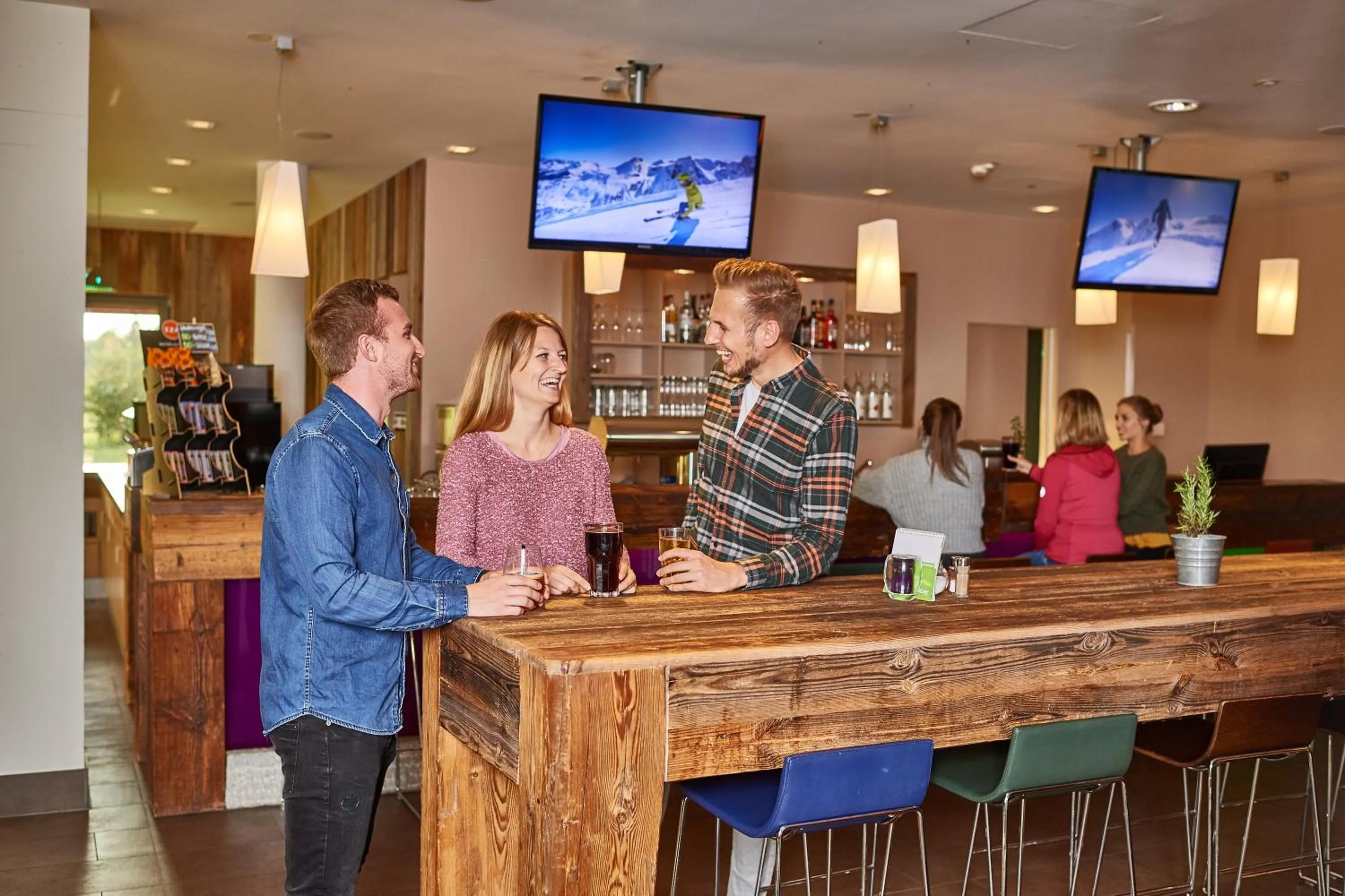 Lounge or bar in Explorer Hotel Montafon