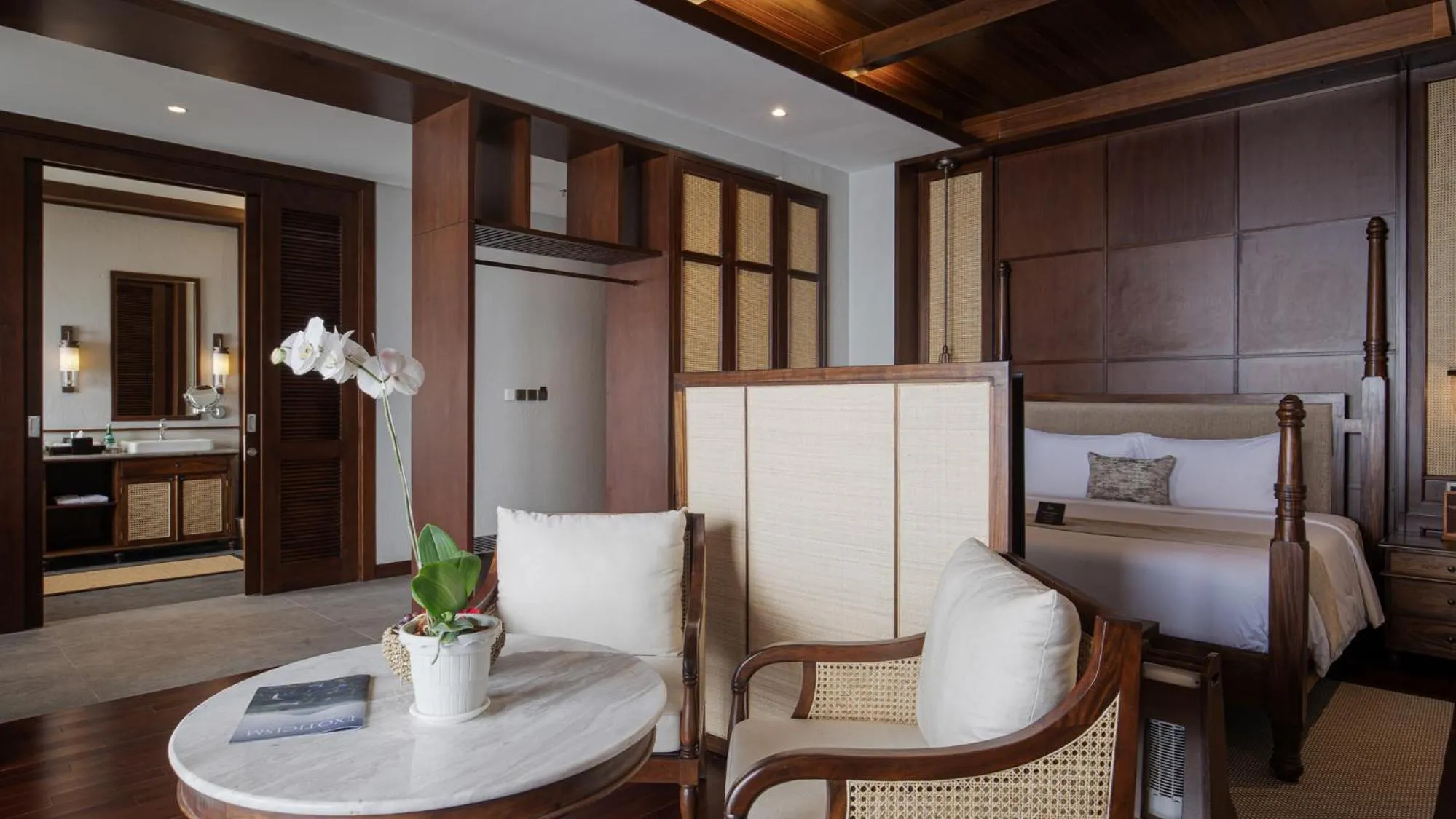 Seating area, Bed in Plataran Bromo