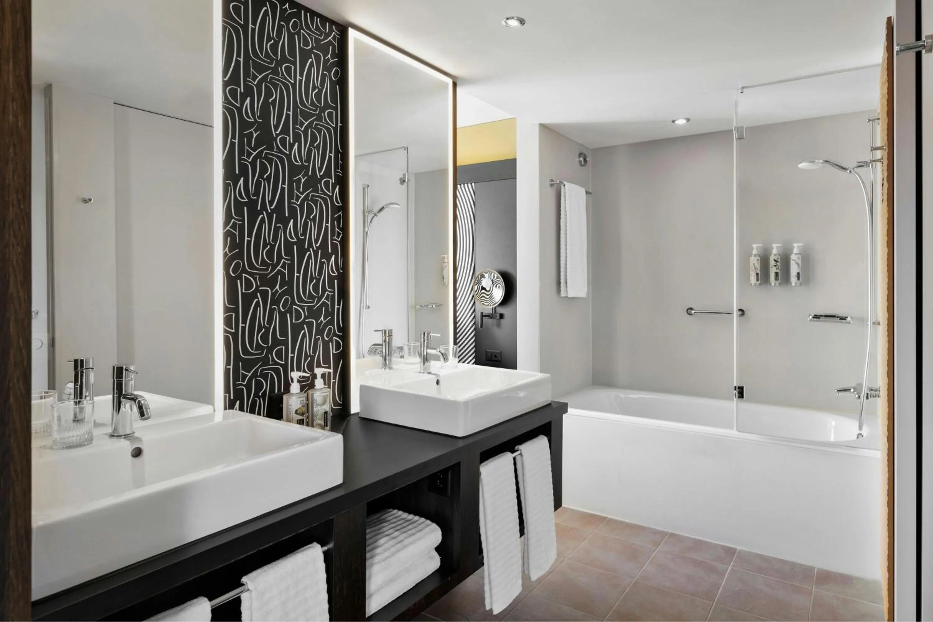 Bathroom in Renaissance Zurich Tower Hotel