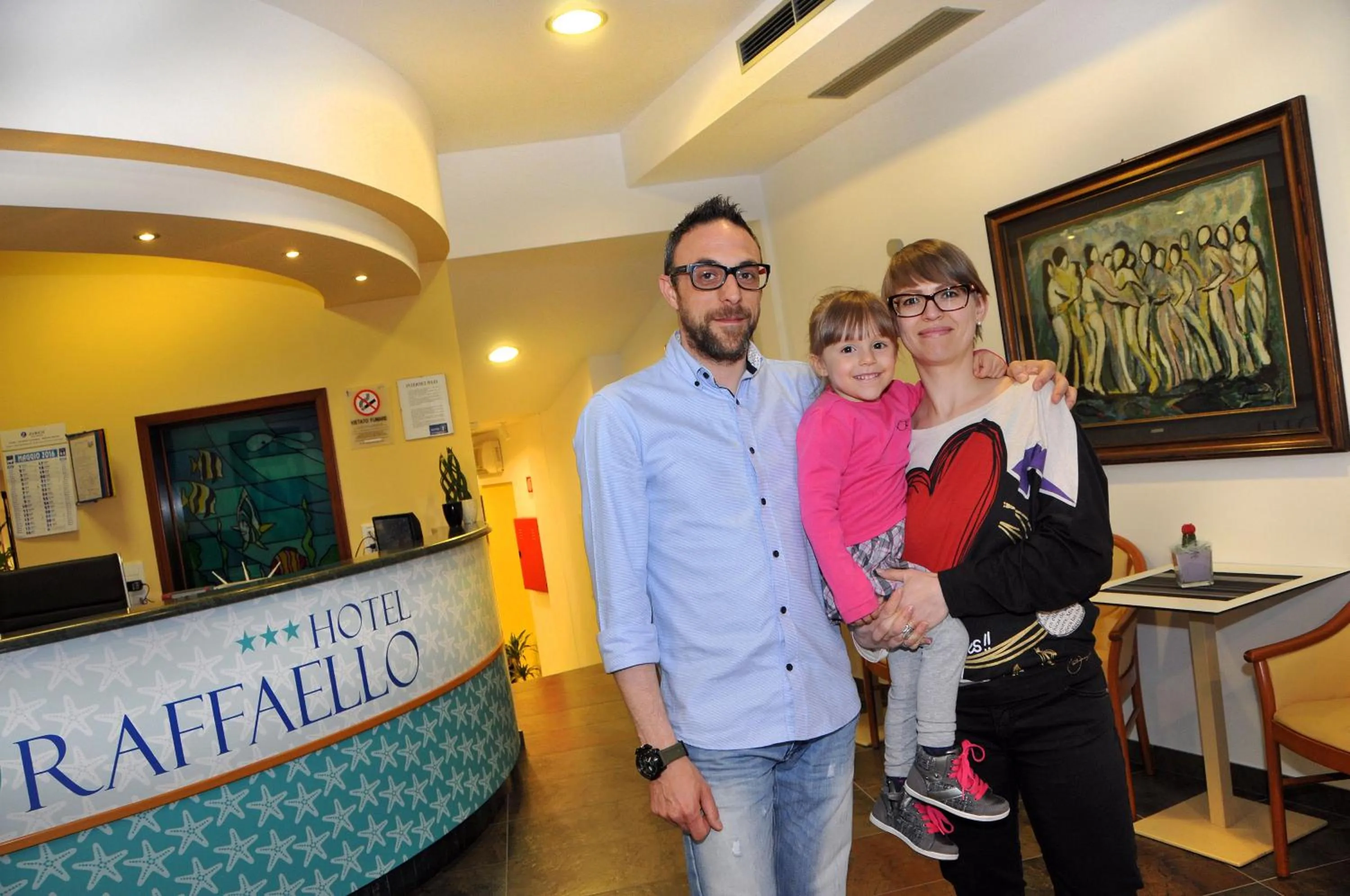 Family in Hotel Raffaello