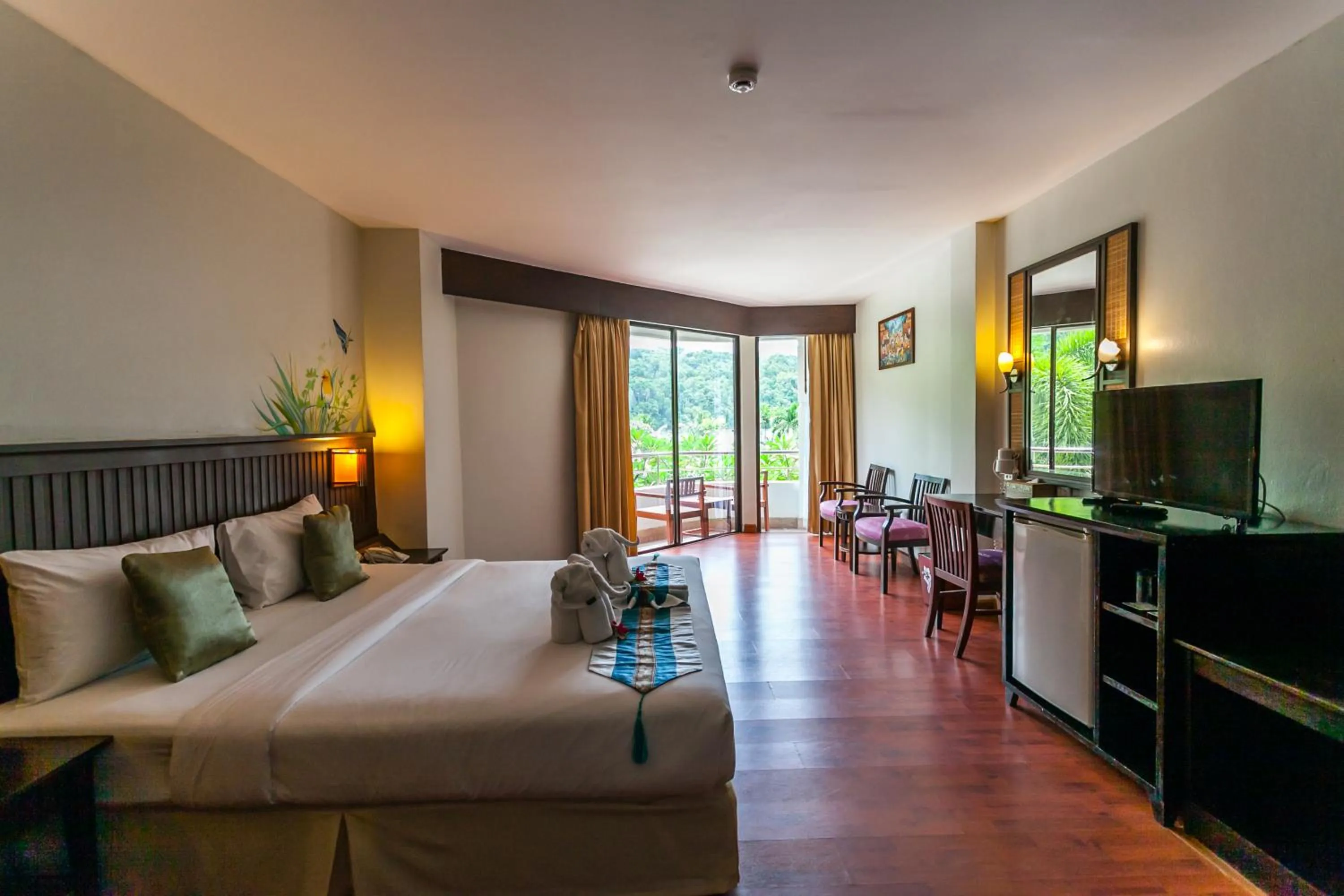 Bed in Phi Phi Island Cabana Hotel