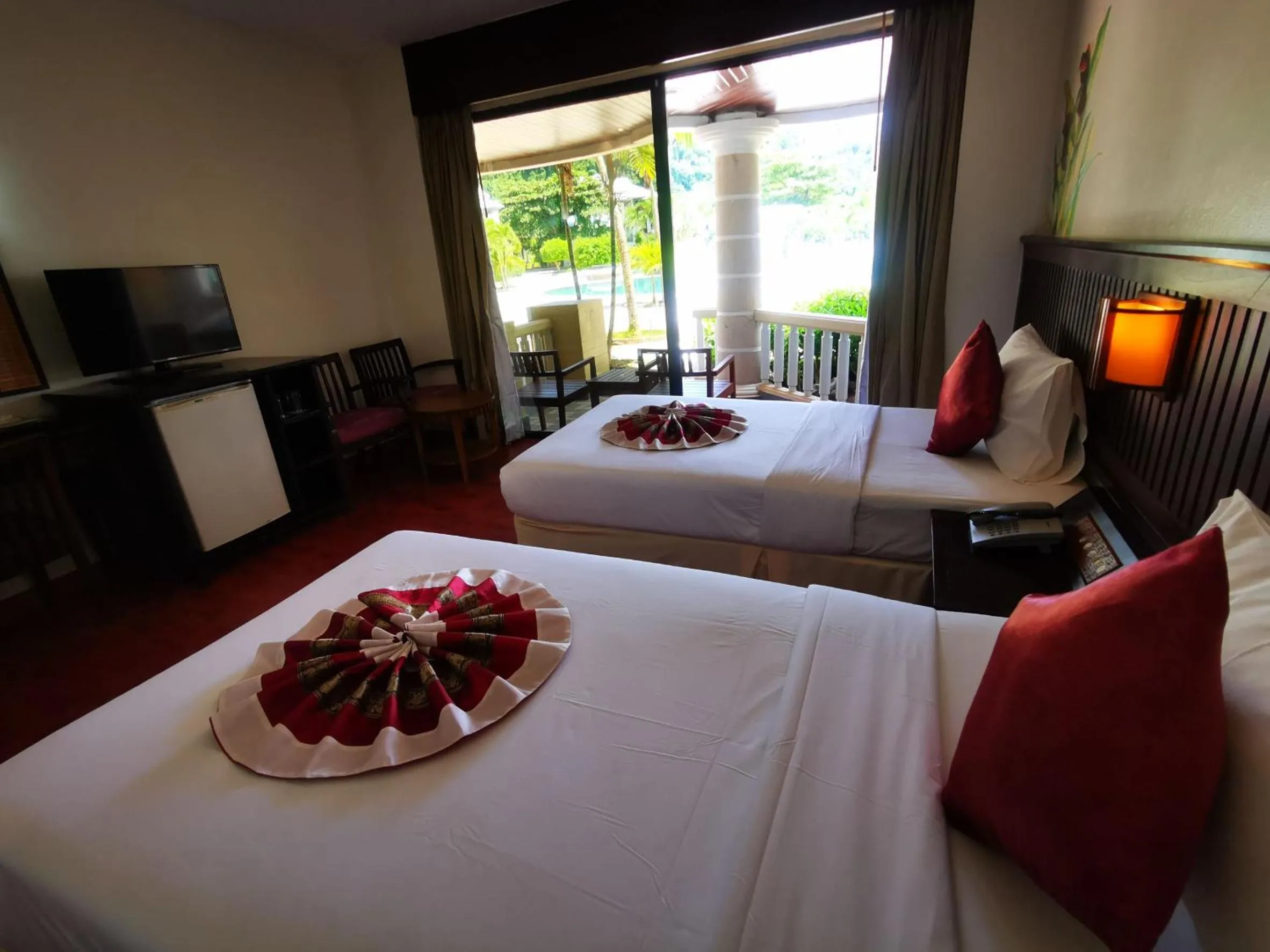 Bed in Phi Phi Island Cabana Hotel