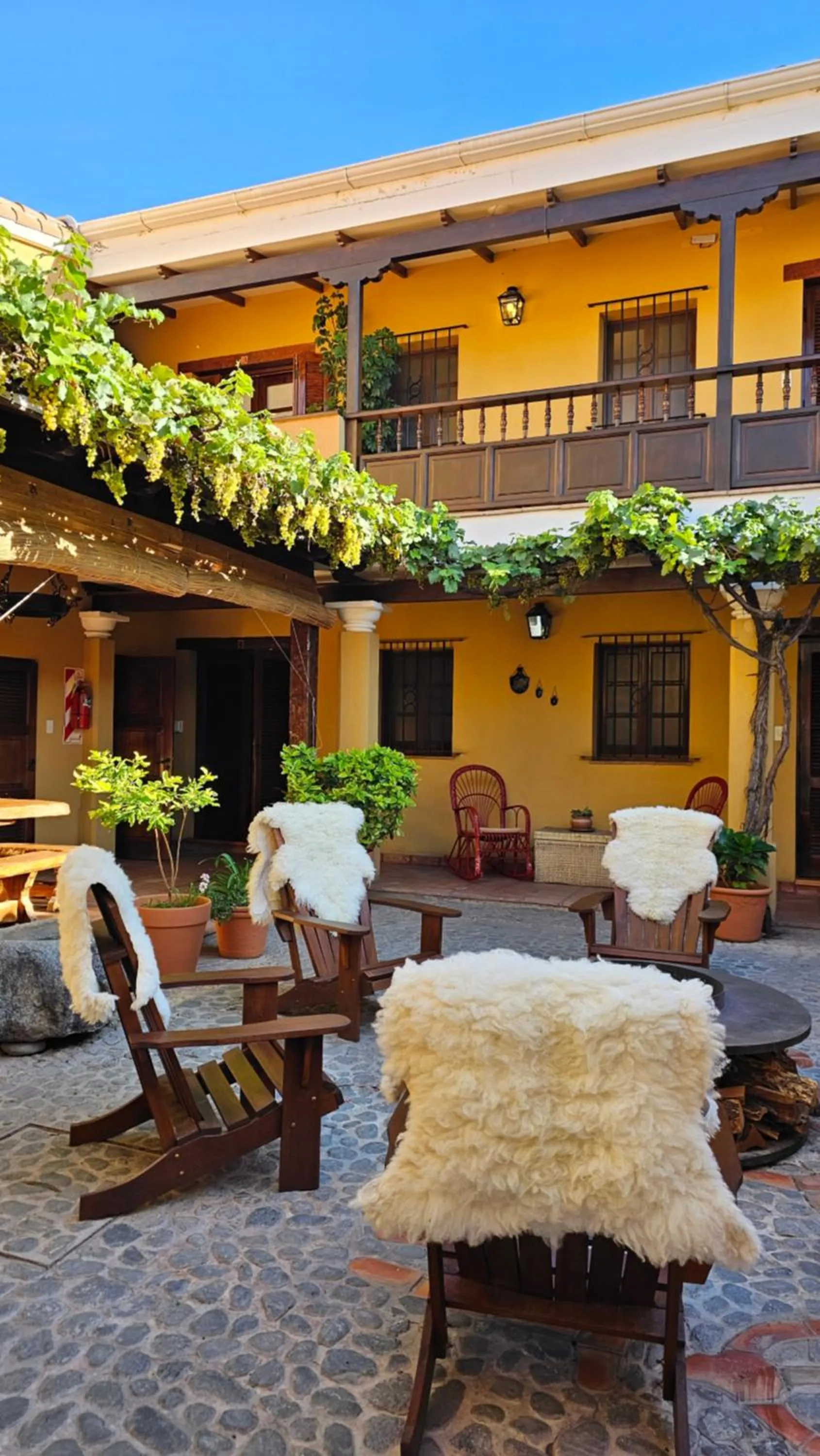 Patio in Villa Vicuña Cafayate Boutique Hotel