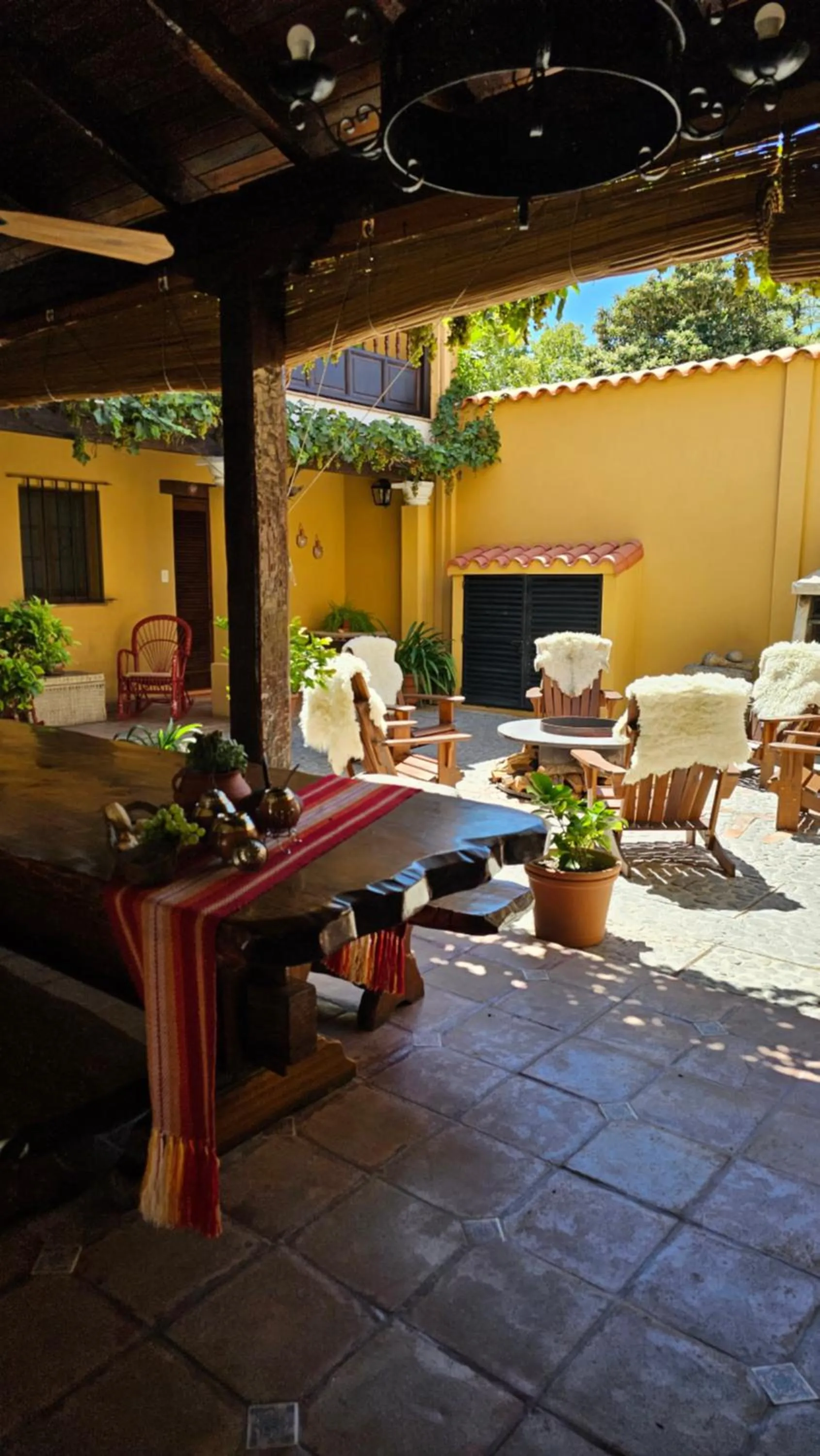 Patio in Villa Vicuña Cafayate Boutique Hotel
