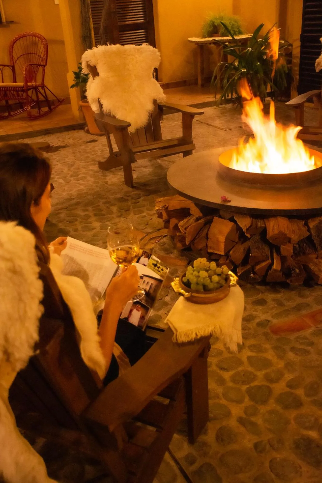 Seating area in Villa Vicuña Cafayate Boutique Hotel