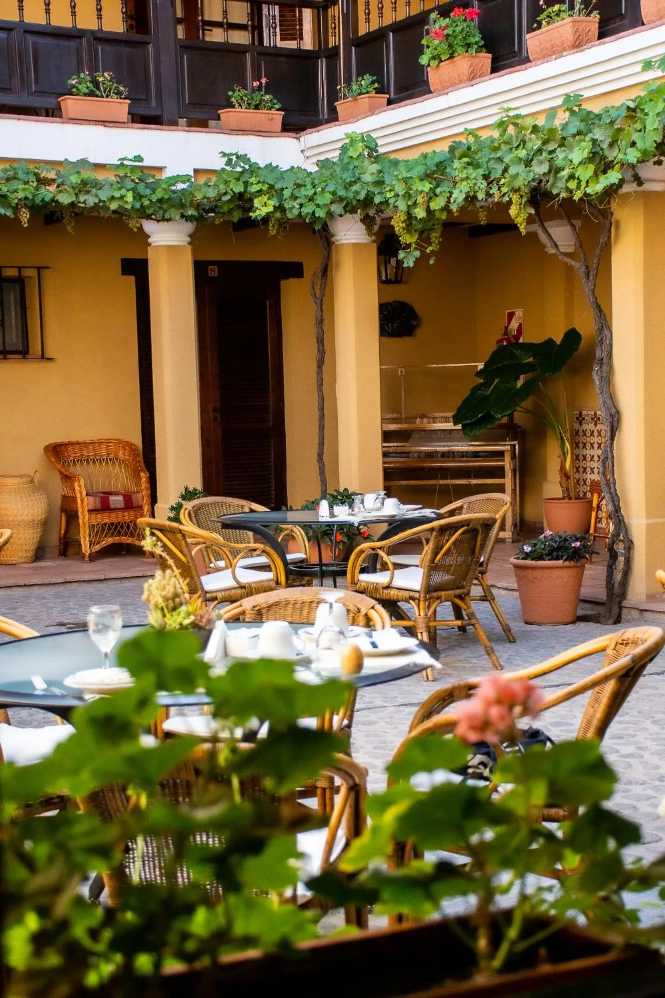 Patio in Villa Vicuña Cafayate Boutique Hotel
