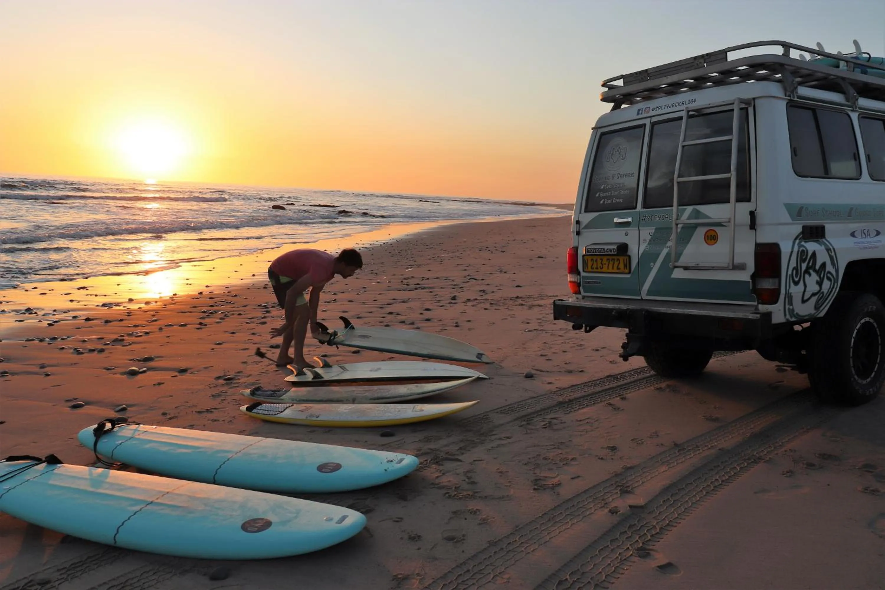 People in Salty Jackal Surf Camp