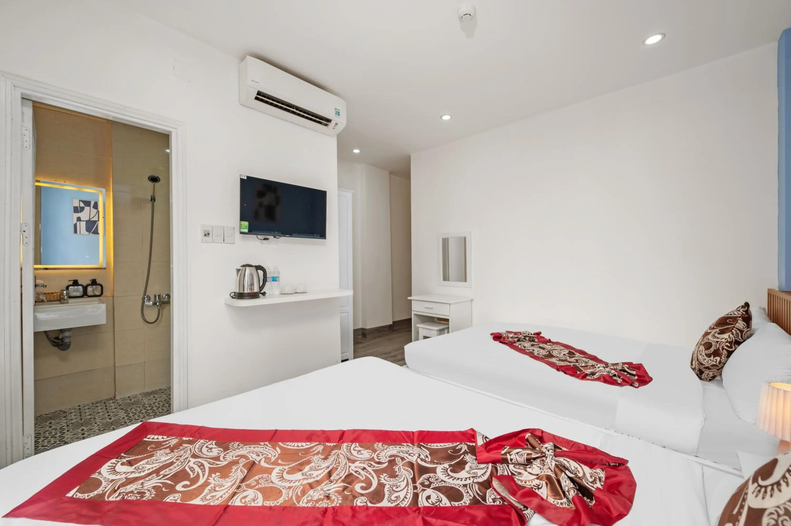 Bed in Bao Chau Hotel