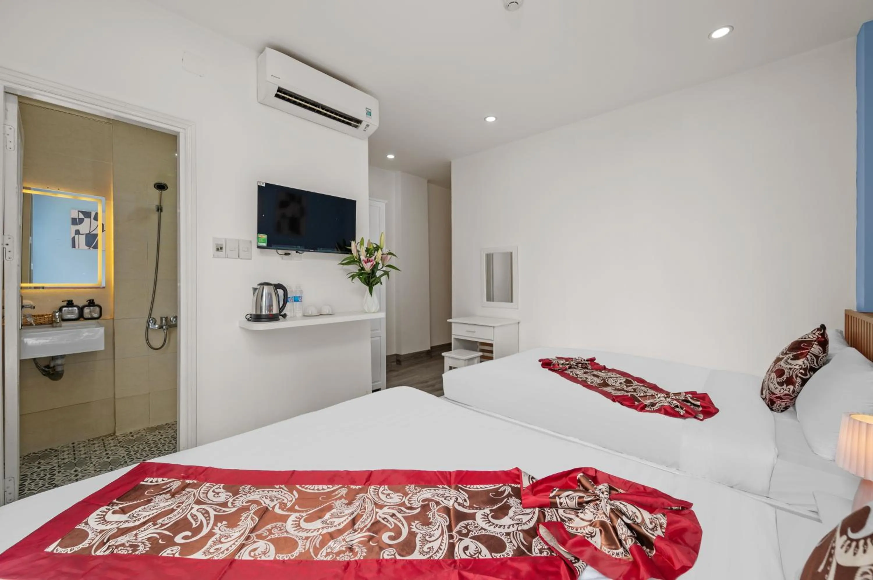 Bed in Bao Chau Hotel