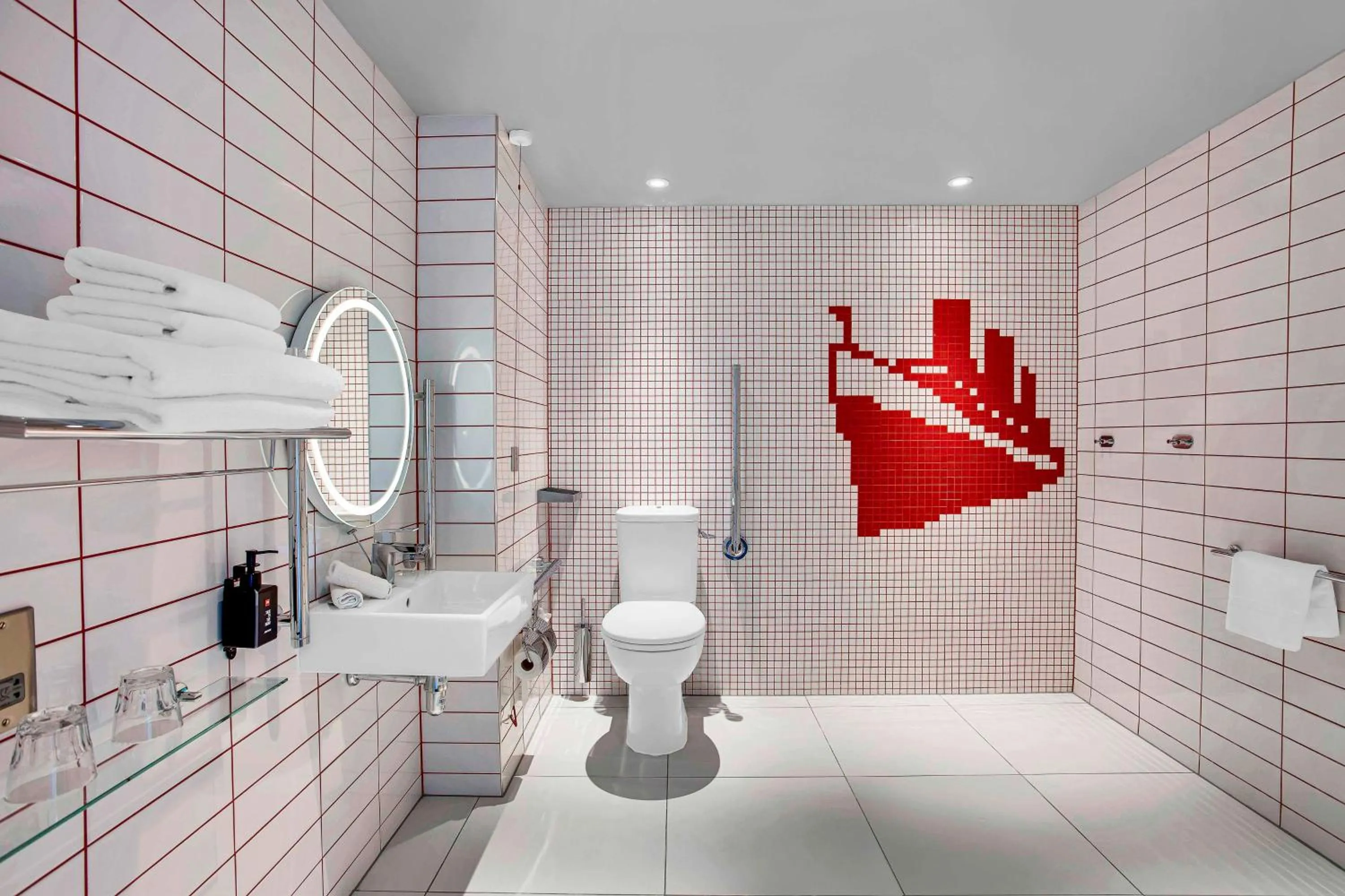 Bathroom in Radisson RED Hotel, Glasgow