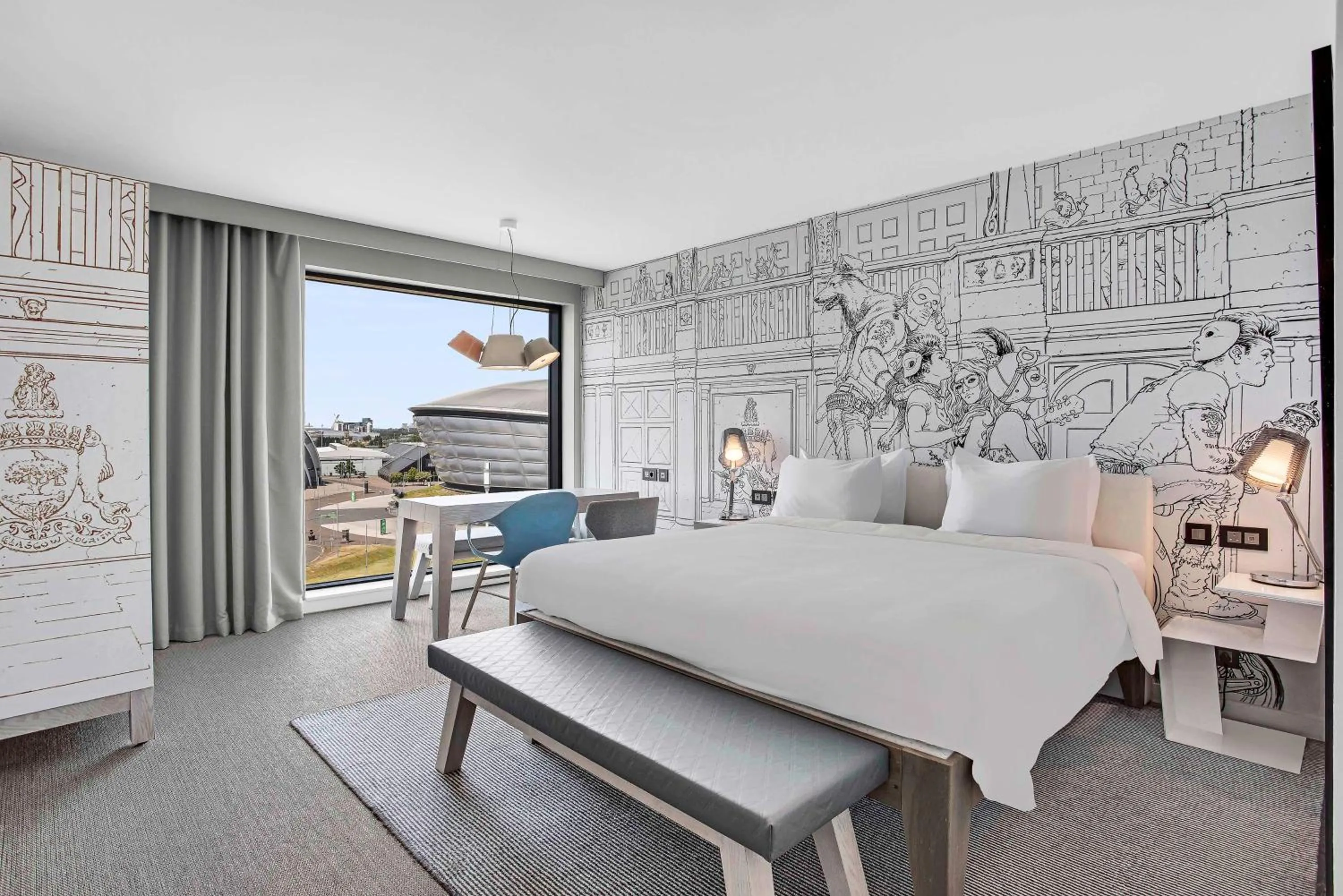 Bedroom, Bed in Radisson RED Hotel, Glasgow