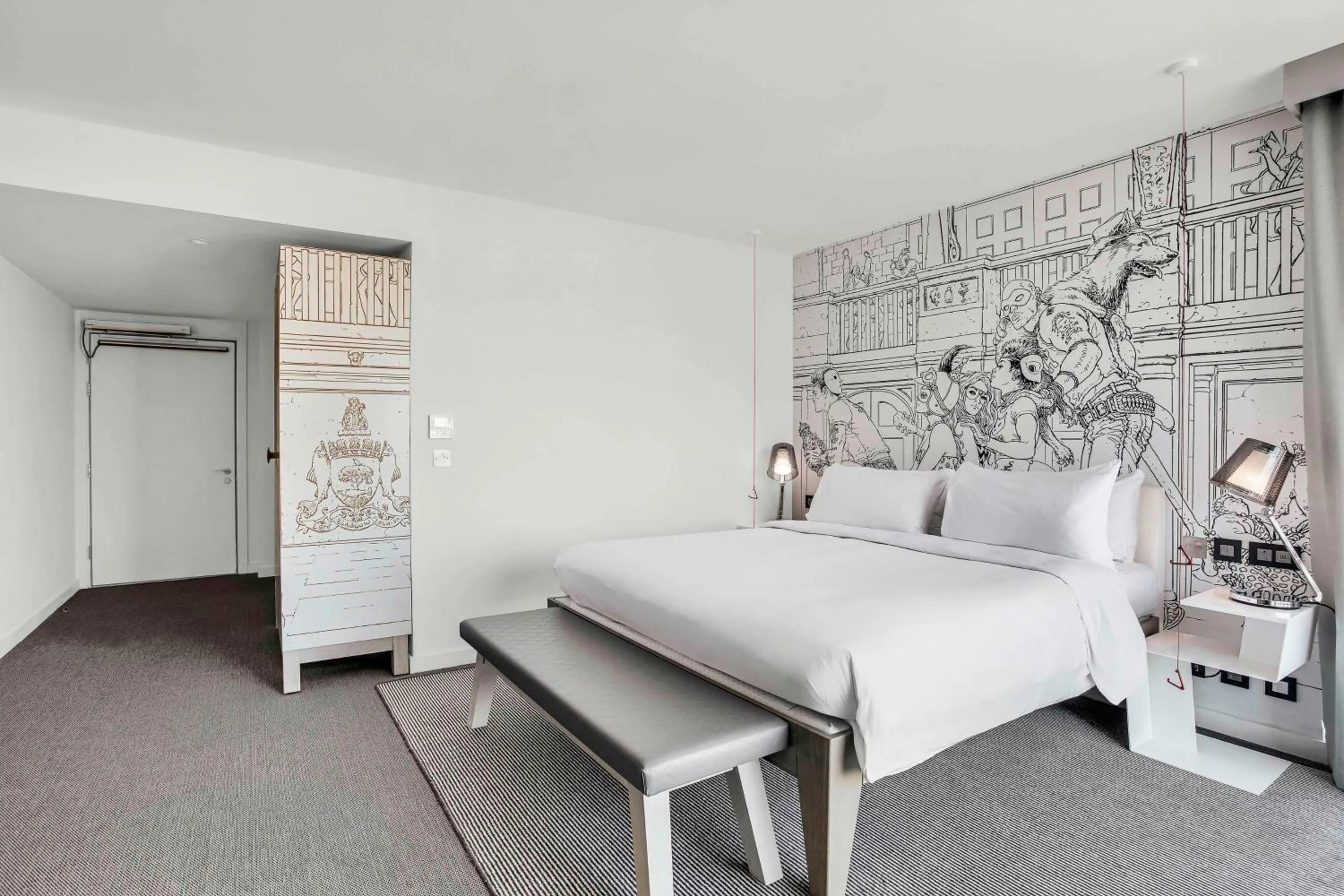 Bedroom, Bed in Radisson RED Hotel, Glasgow