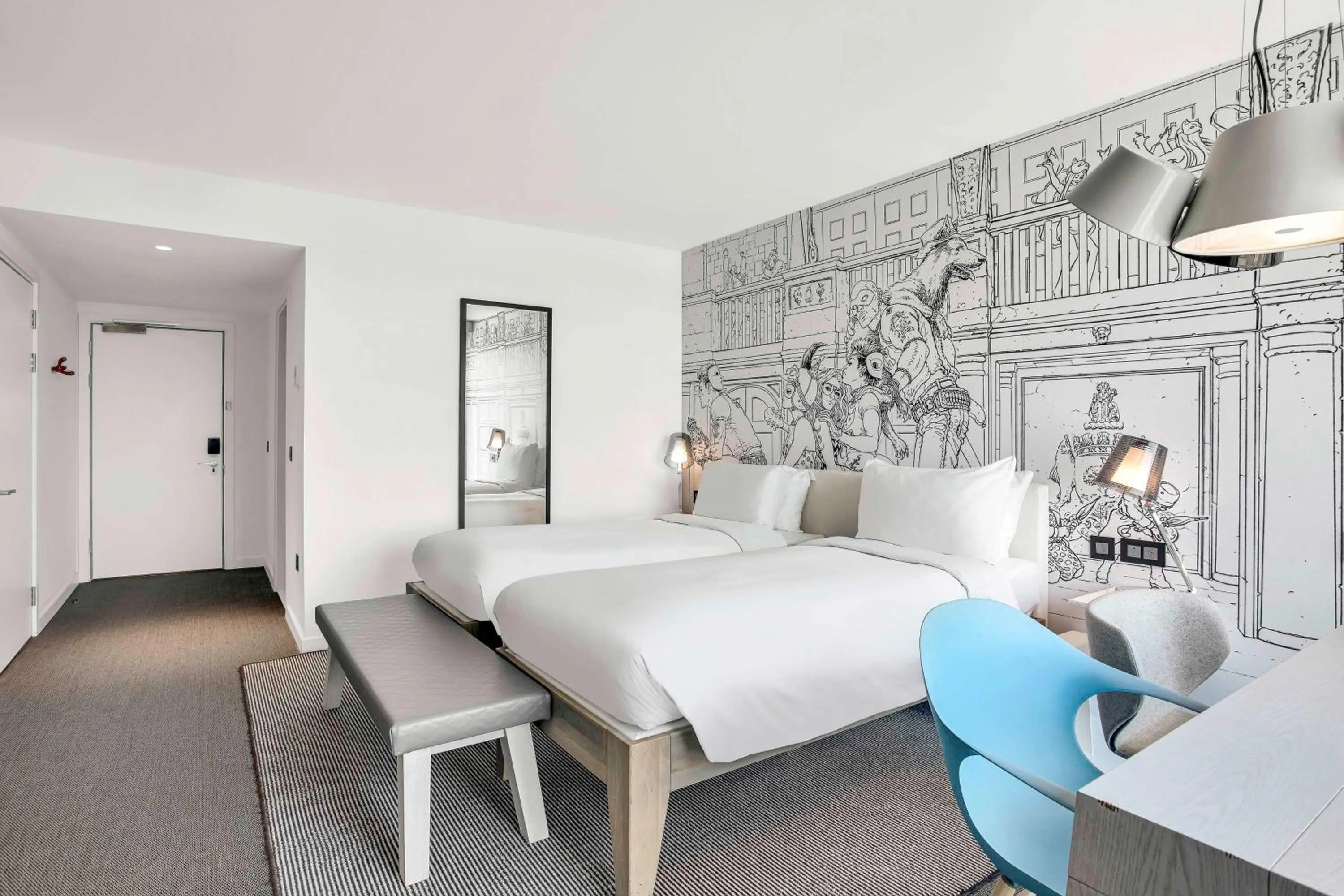 Bedroom, Bed in Radisson RED Hotel, Glasgow