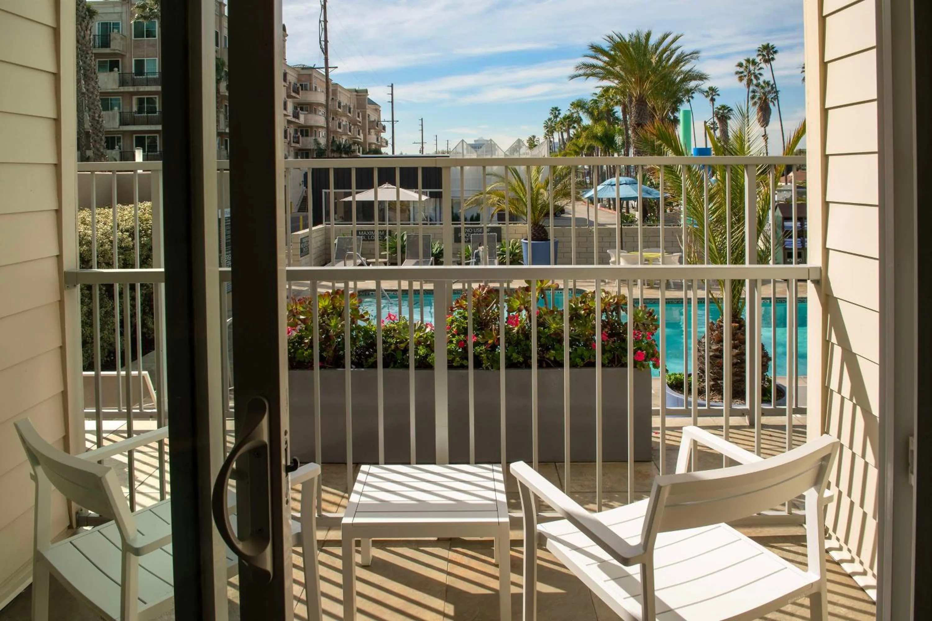 Pool view in Hilton Garden Inn Los Angeles Marina Del Rey