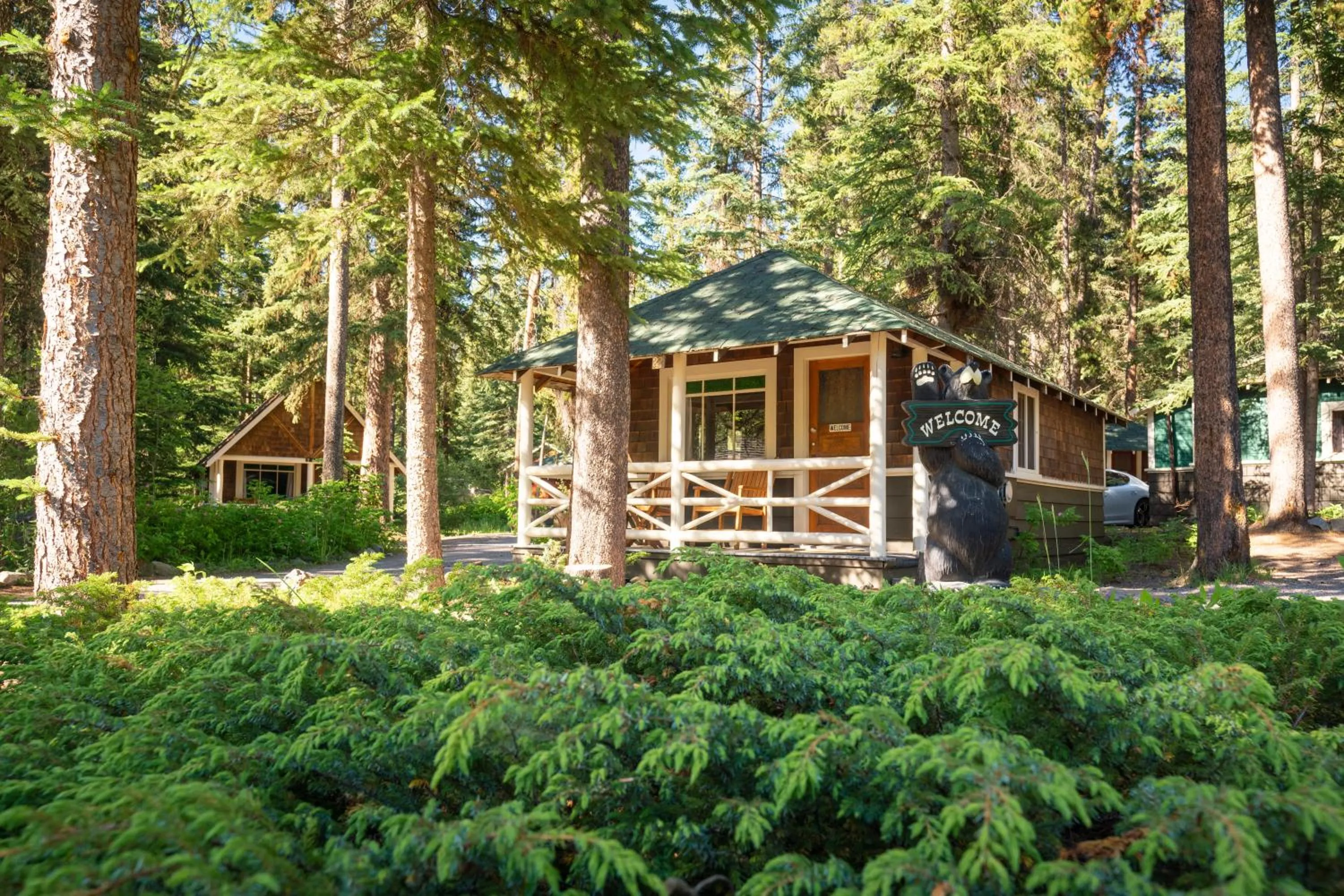 Garden in Johnston Canyon Lodge & Bungalows