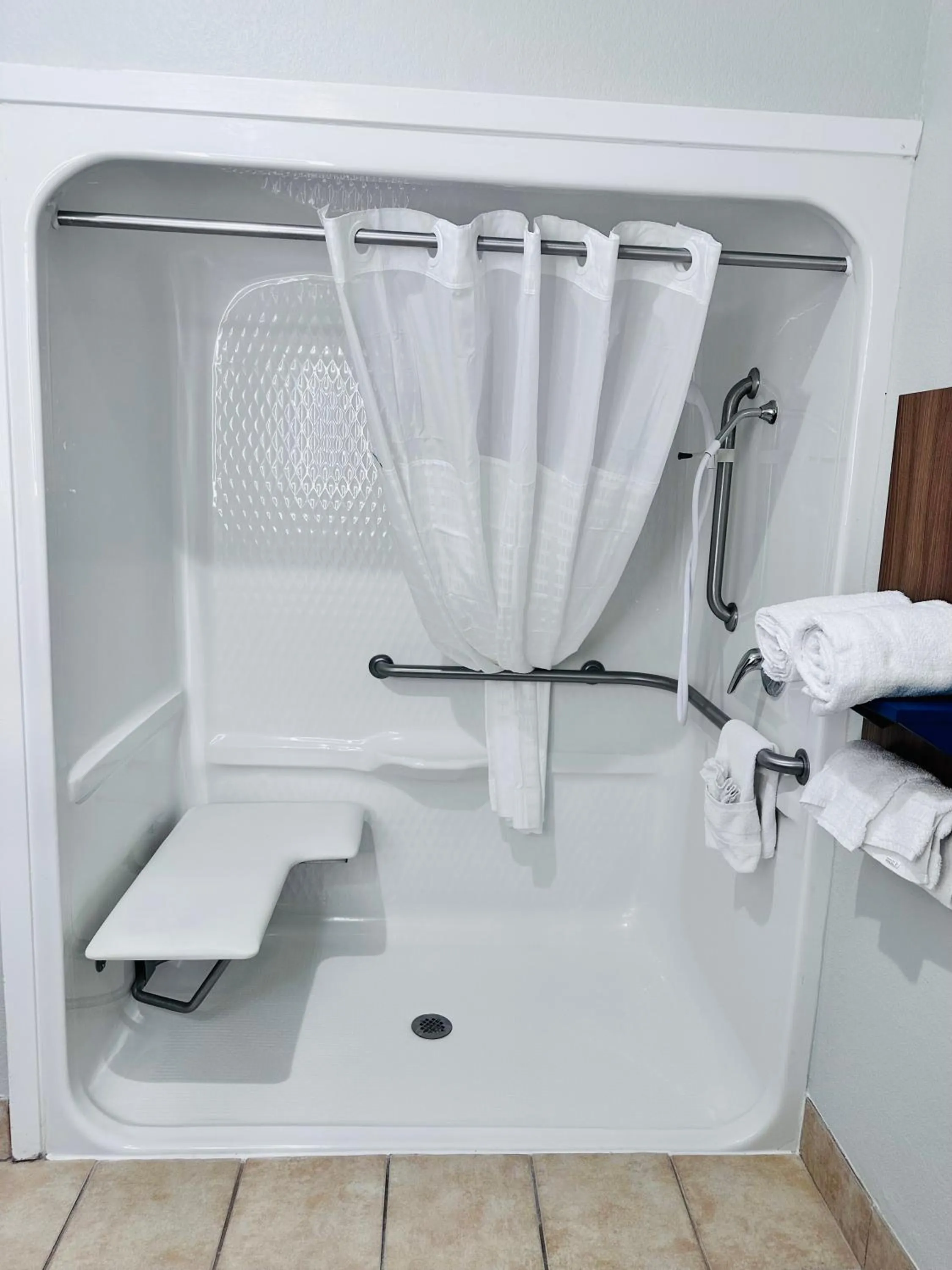 Shower in Microtel Inn & Suites by Wyndham of Houma