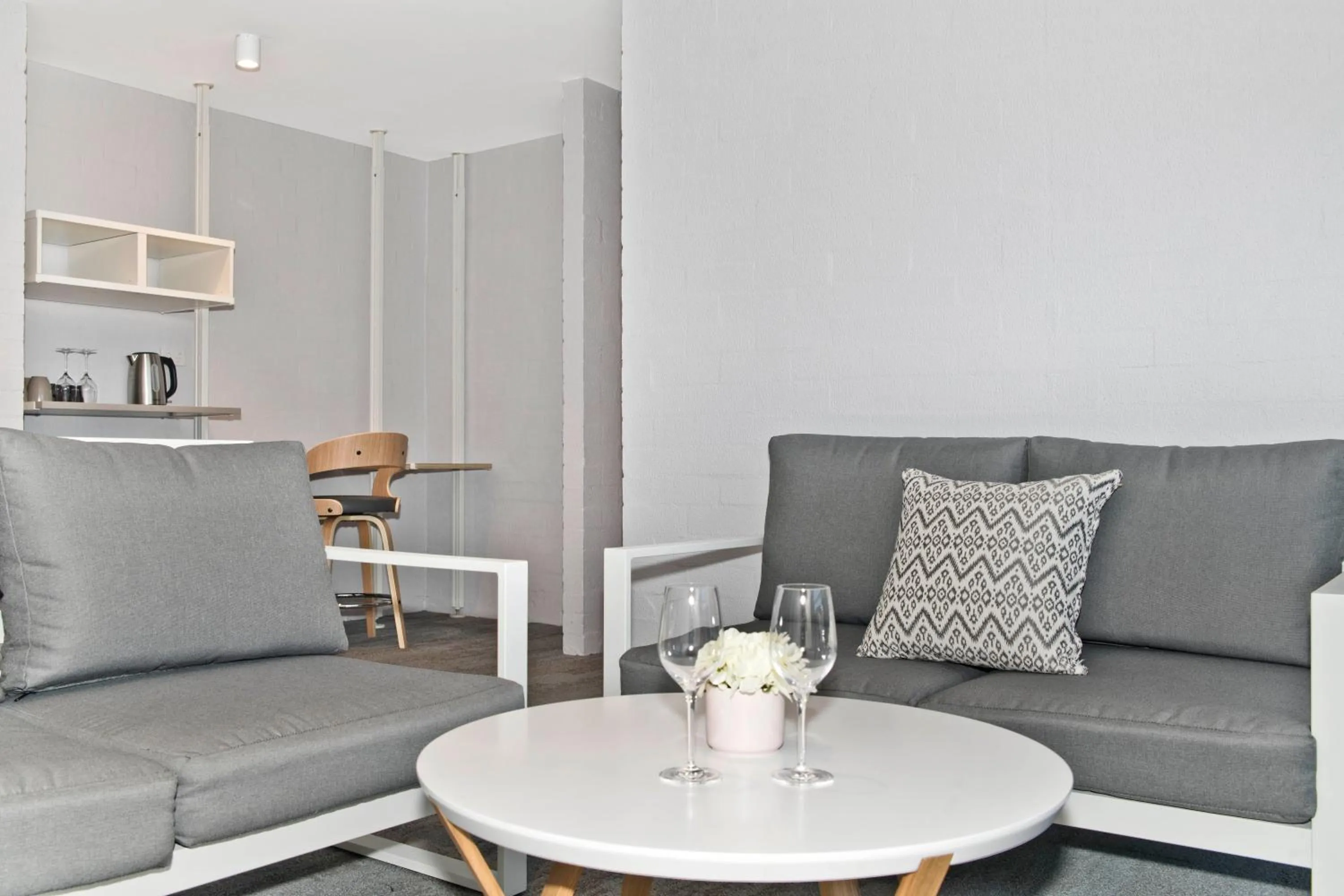 Seating area in Atrium Hotel Mandurah