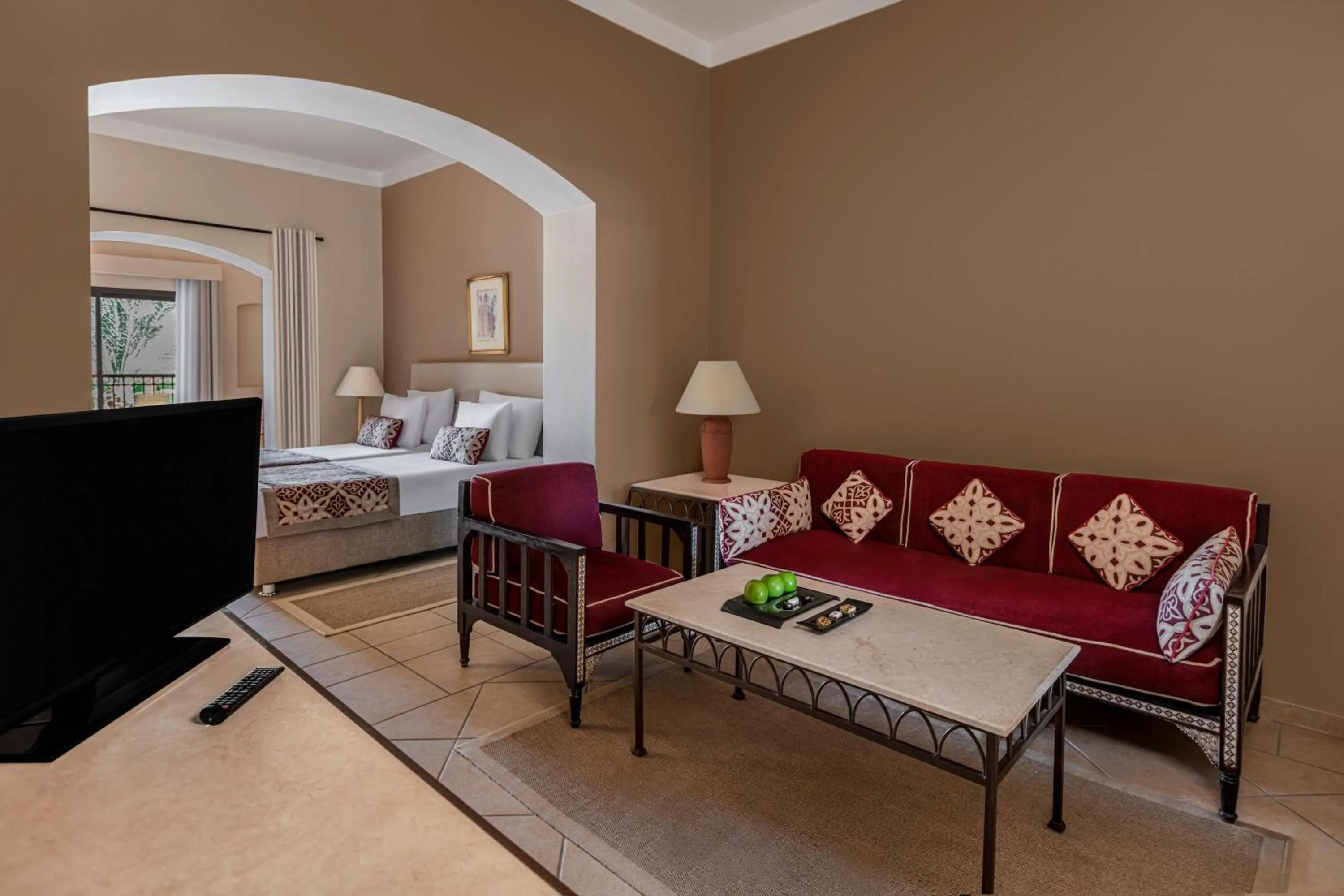 Photo of the whole room, Bed in JAZ Makadi Saraya Resort