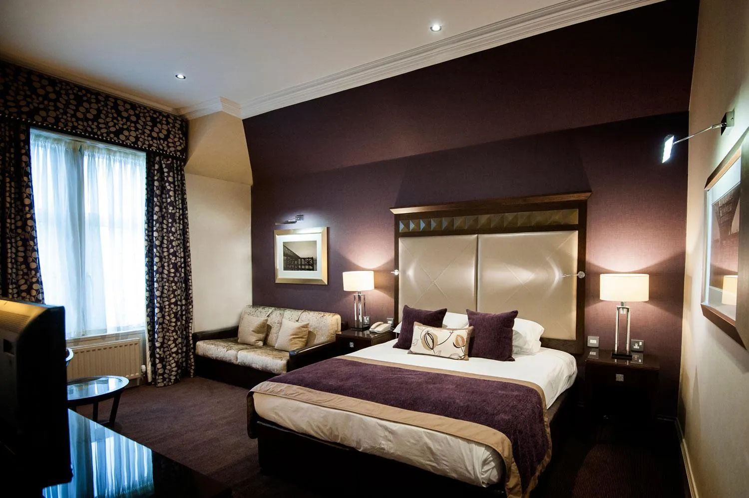 Bed in Seamill Hydro Hotel