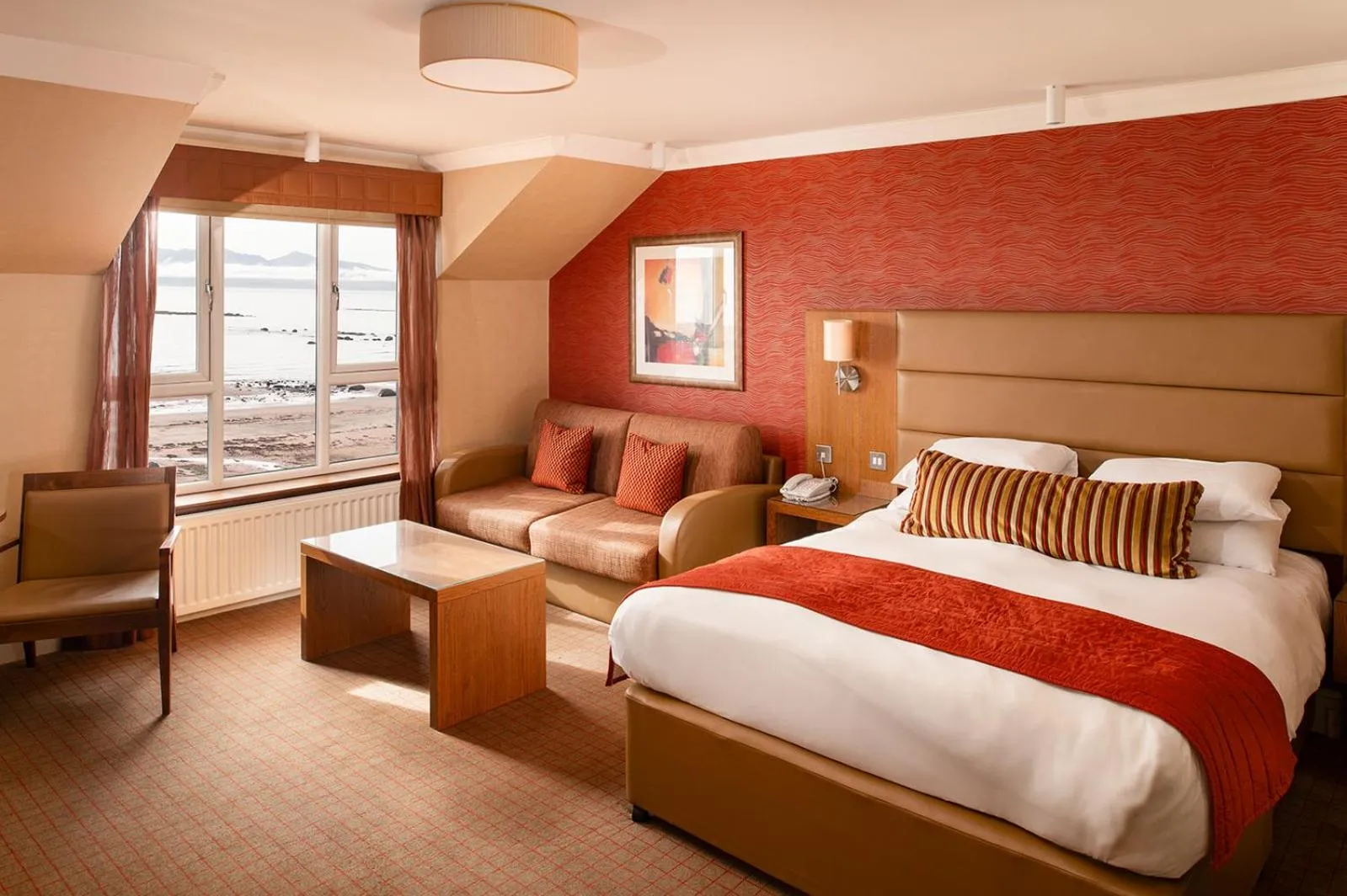 Bed in Seamill Hydro Hotel